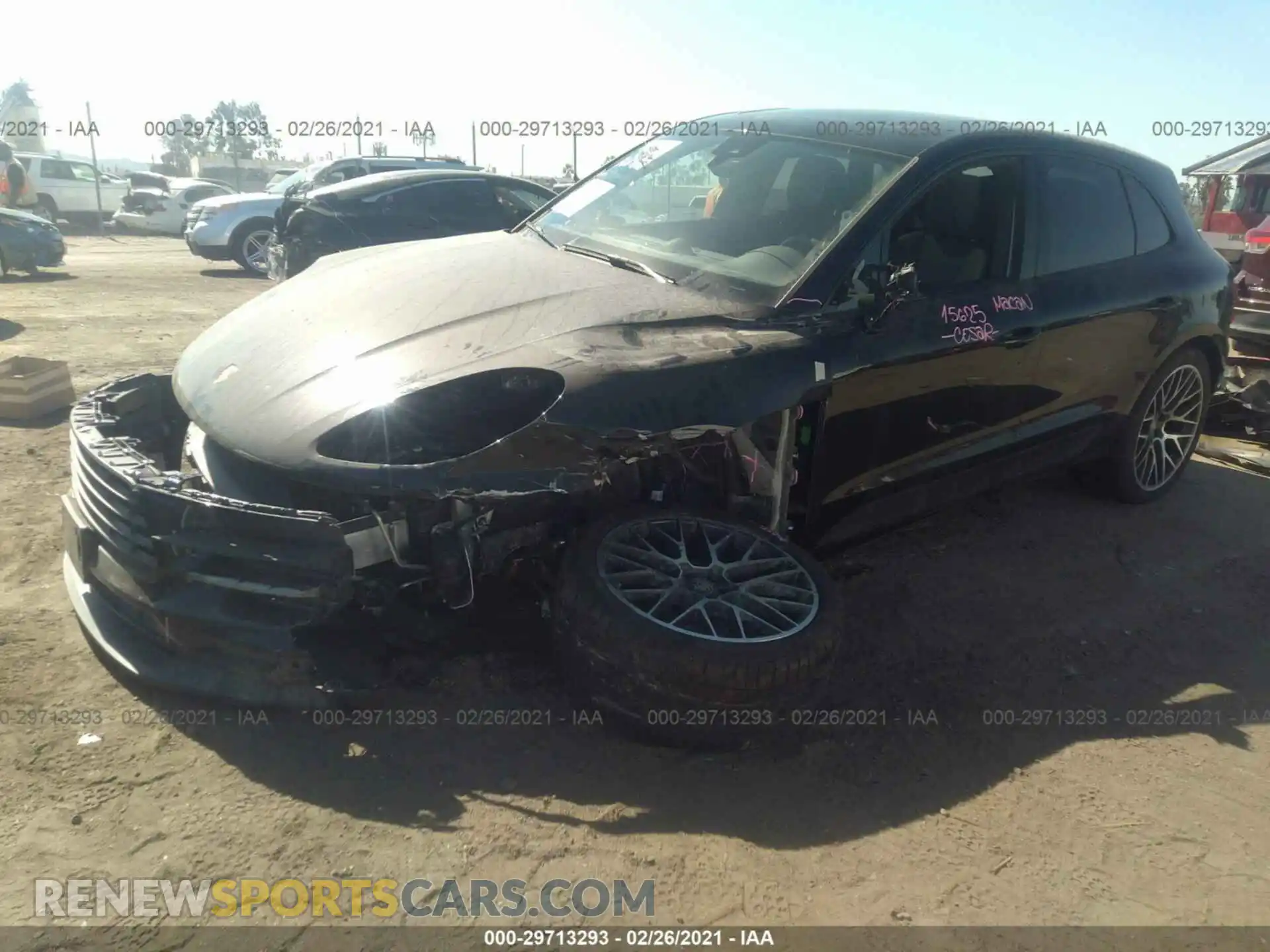 2 Photograph of a damaged car WP1AA2A50KLB05385 PORSCHE MACAN 2019