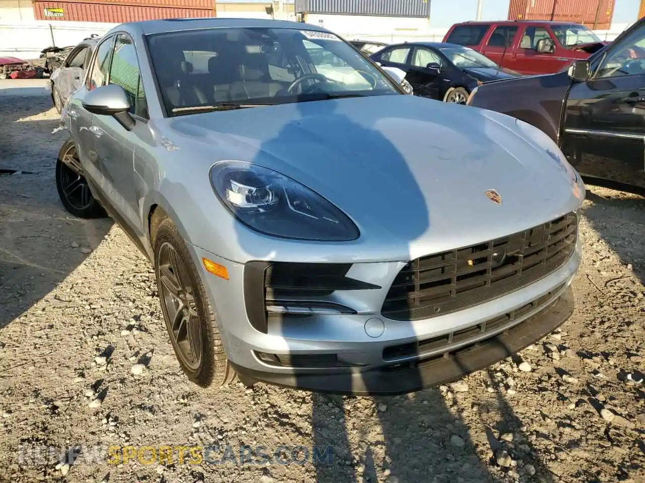 1 Photograph of a damaged car WP1AA2A51KLB06531 PORSCHE MACAN 2019