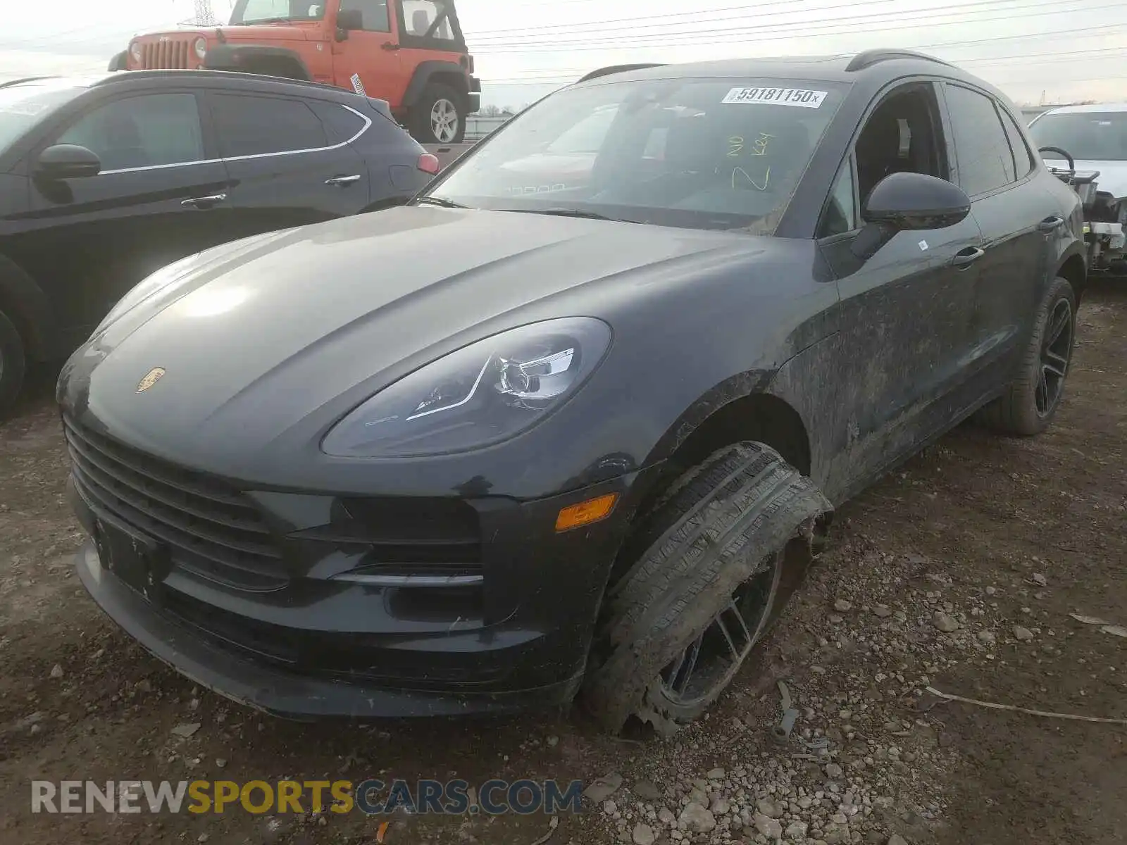 2 Photograph of a damaged car WP1AA2A55KLB06810 PORSCHE MACAN 2019