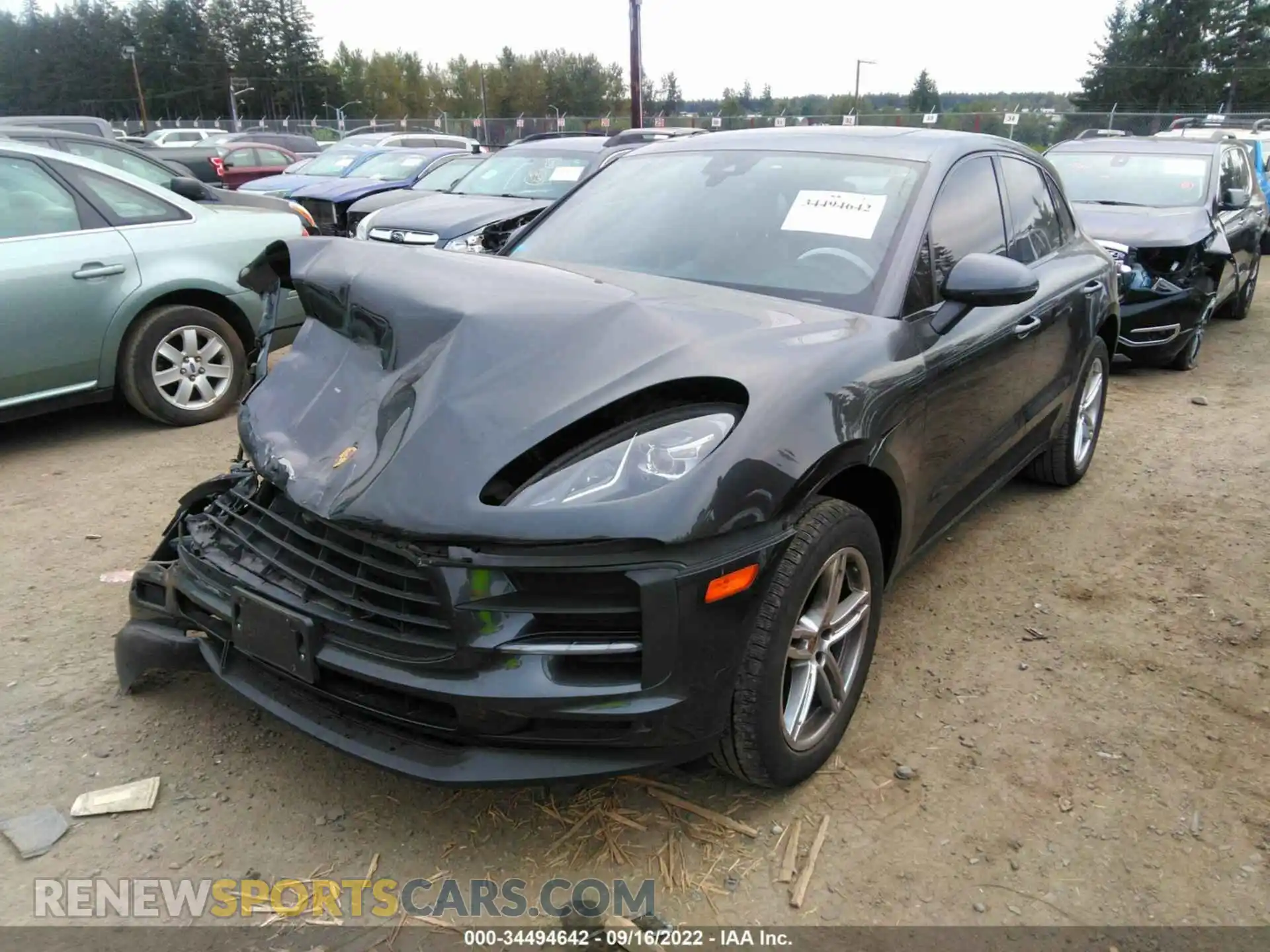 2 Photograph of a damaged car WP1AA2A5XKLB05491 PORSCHE MACAN 2019