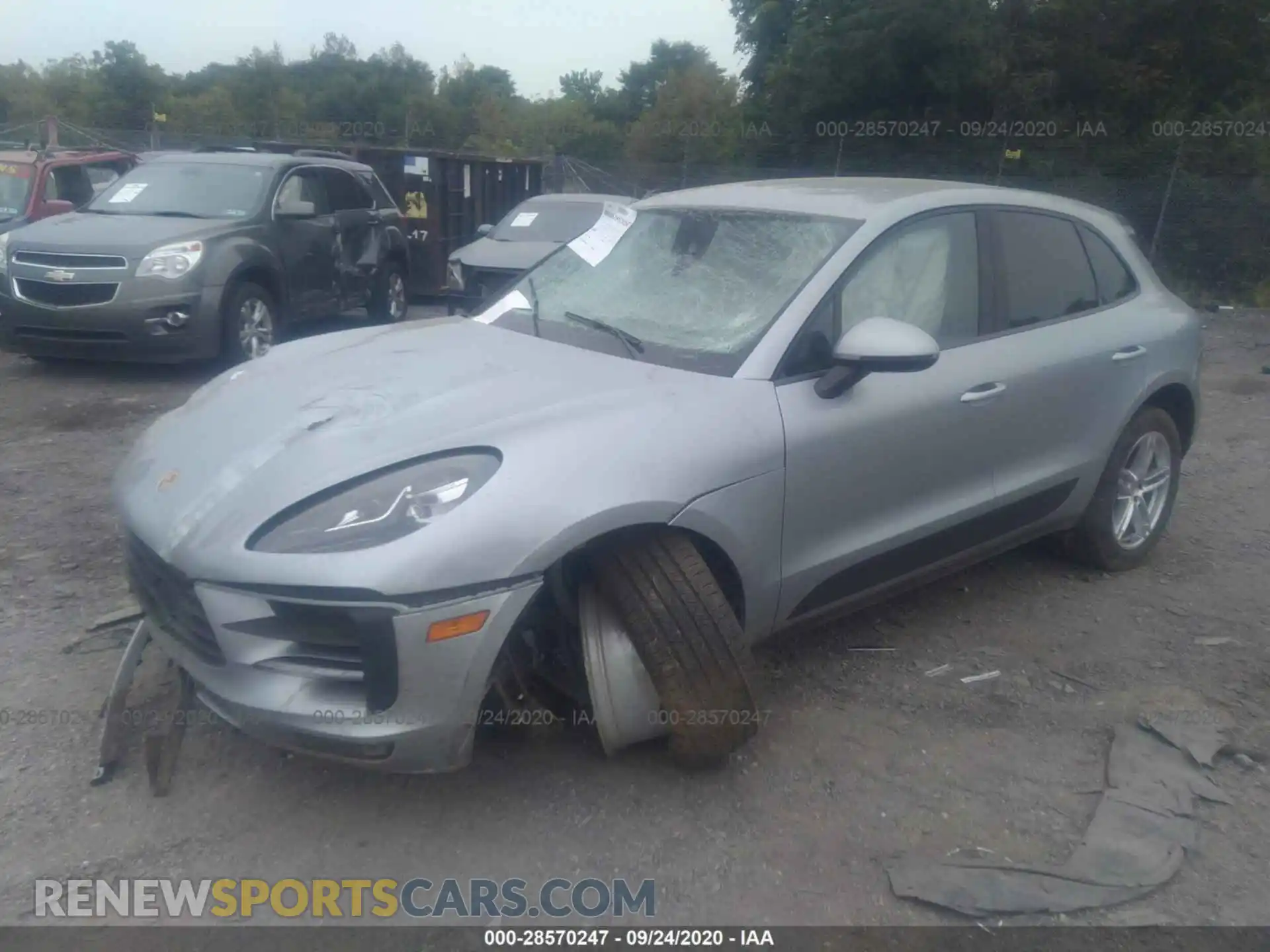 2 Photograph of a damaged car WP1AA2A5XKLB06396 PORSCHE MACAN 2019