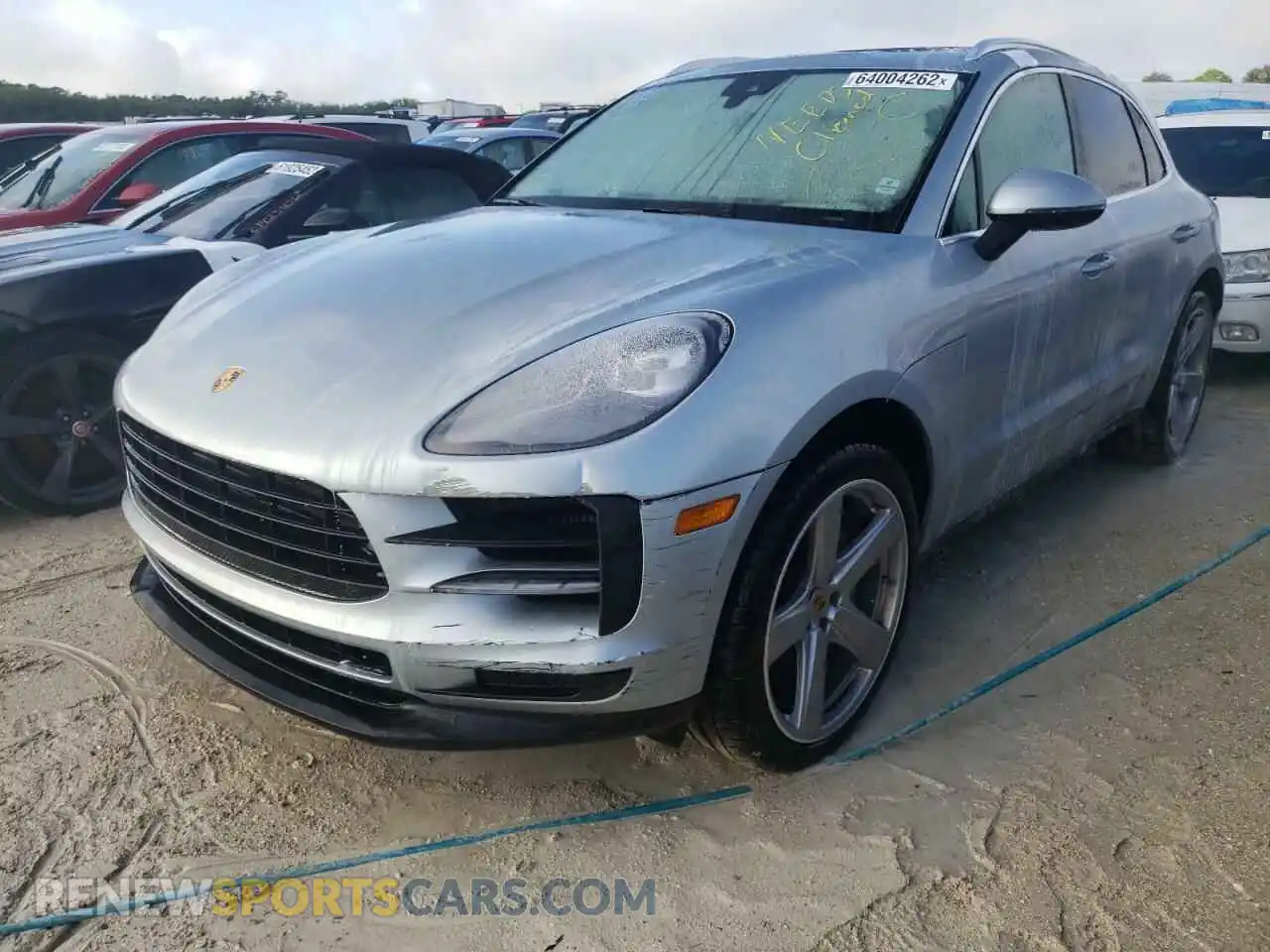 2 Photograph of a damaged car WP1AB2A52KLB33413 PORSCHE MACAN 2019