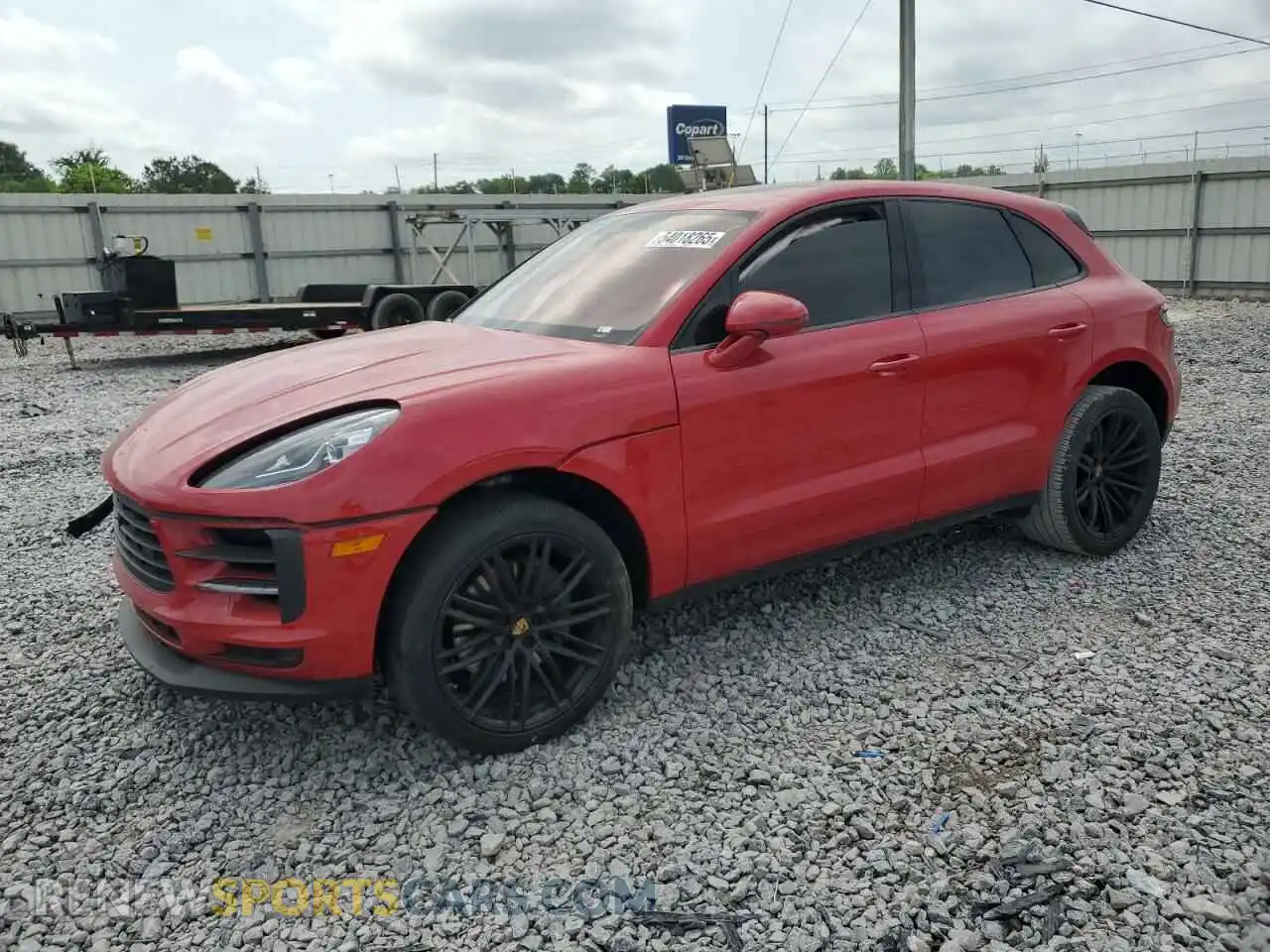 1 Photograph of a damaged car WP1AB2A56KLB30885 PORSCHE MACAN 2019