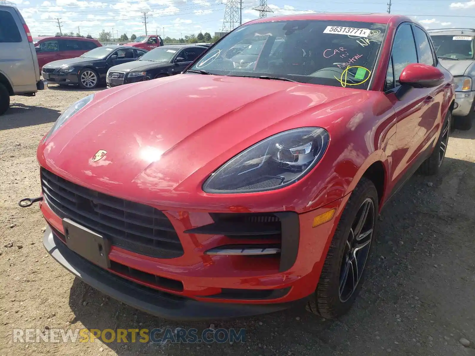 2 Photograph of a damaged car WP1AB2A57KLB32578 PORSCHE MACAN 2019