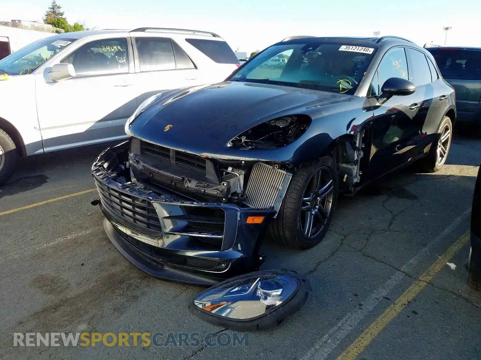 2 Photograph of a damaged car WP1AB2A58KLB30094 PORSCHE MACAN 2019