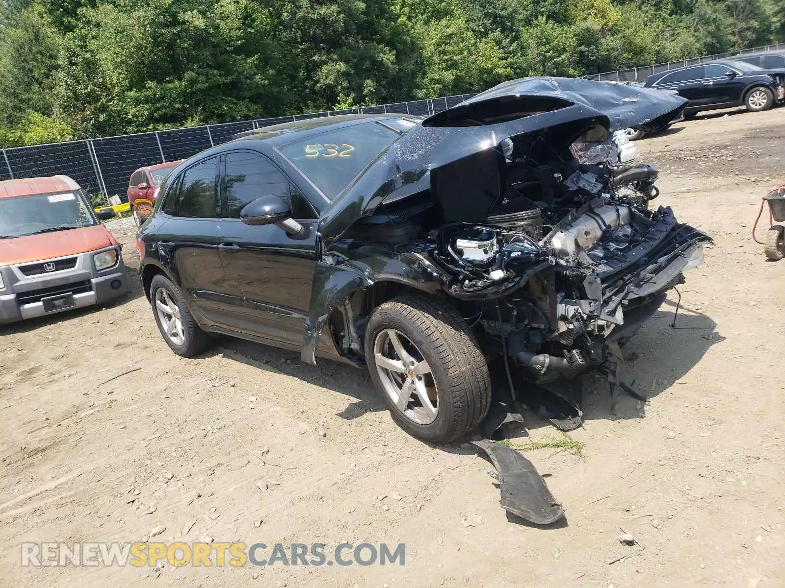 1 Photograph of a damaged car WP1AA2A51LLB05560 PORSCHE MACAN 2020