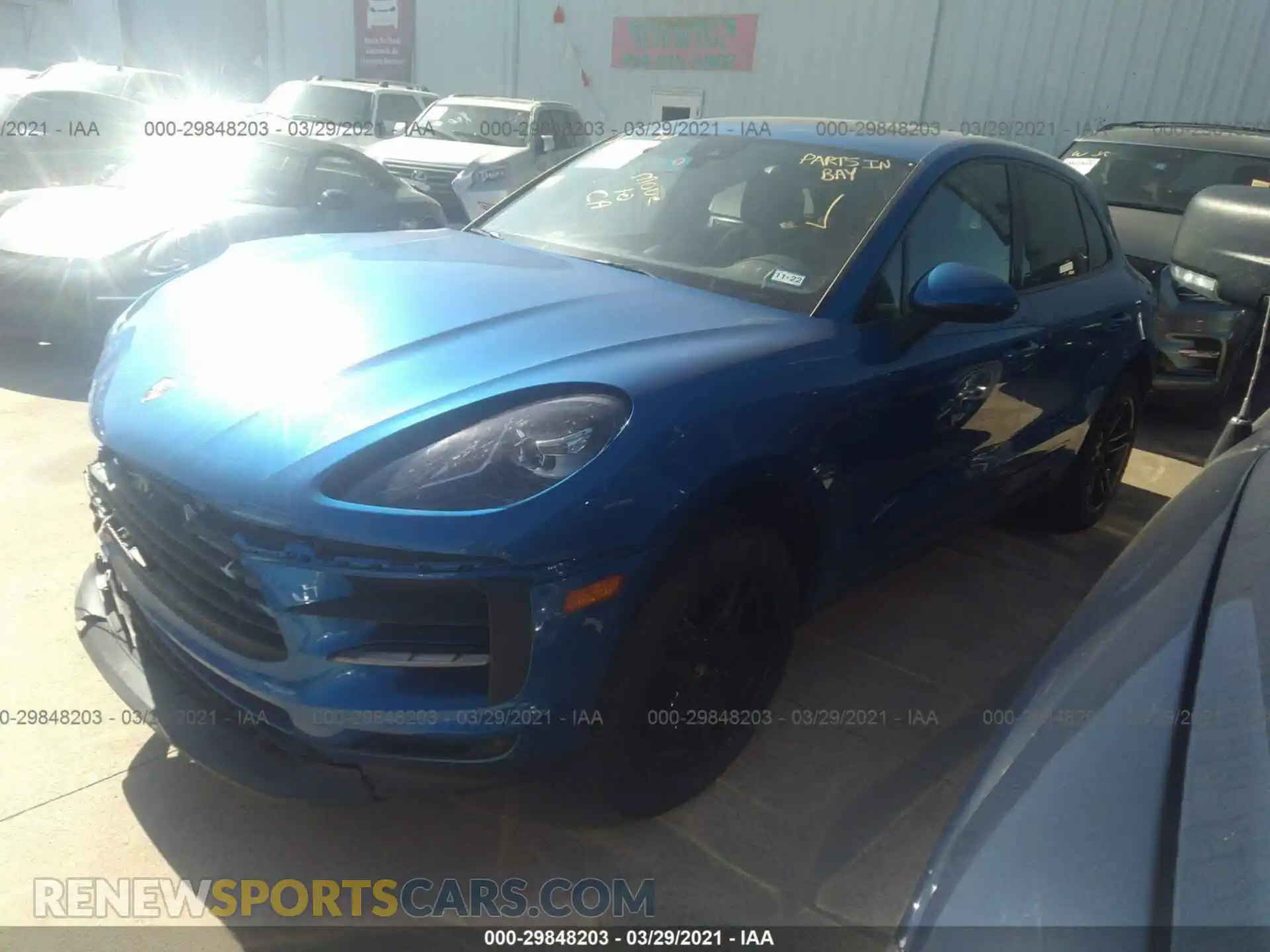 2 Photograph of a damaged car WP1AA2A51LLB09432 PORSCHE MACAN 2020