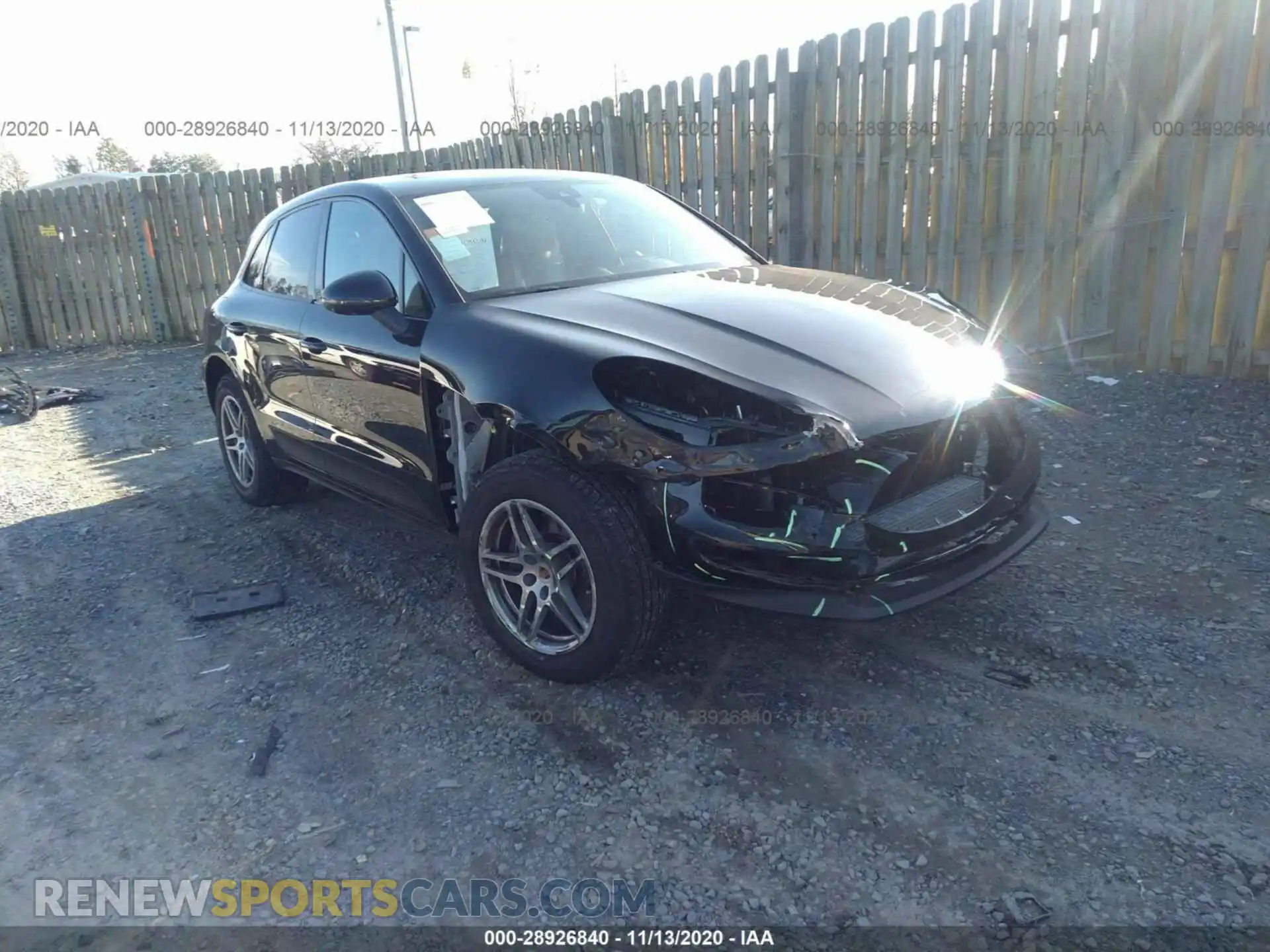 1 Photograph of a damaged car WP1AA2A52LLB13232 PORSCHE MACAN 2020