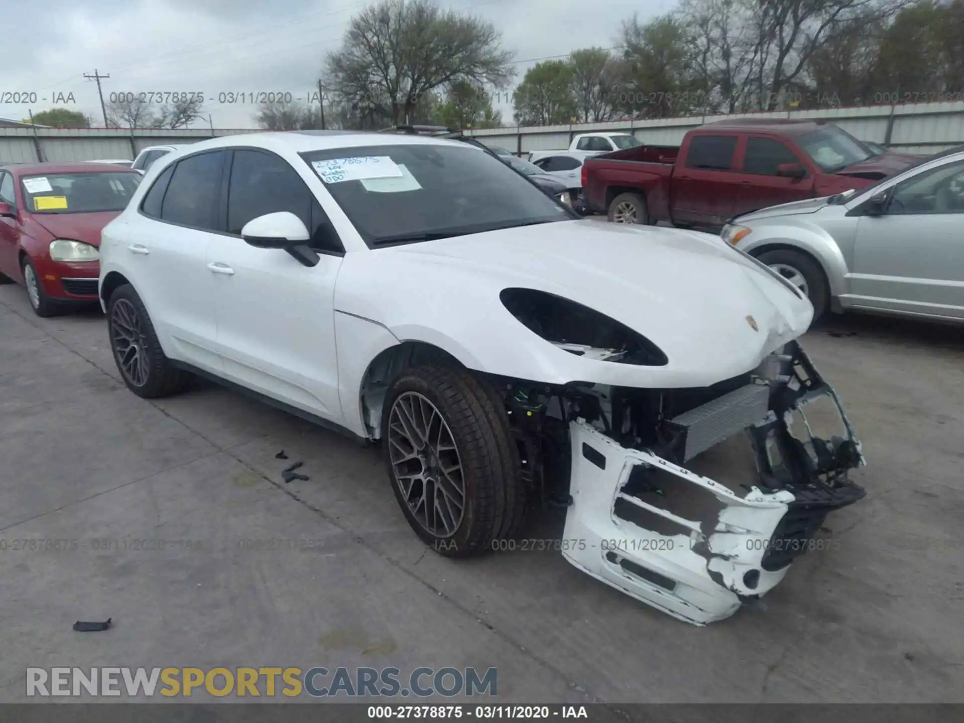 1 Photograph of a damaged car WP1AA2A55LLB03729 PORSCHE MACAN 2020