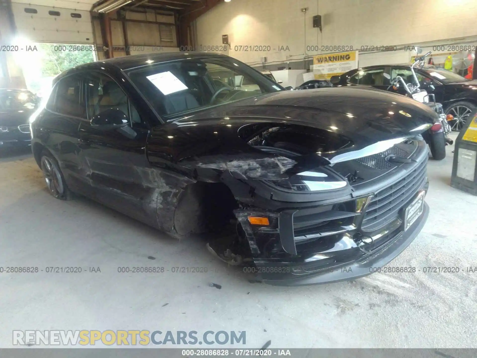 1 Photograph of a damaged car WP1AA2A55LLB04945 PORSCHE MACAN 2020