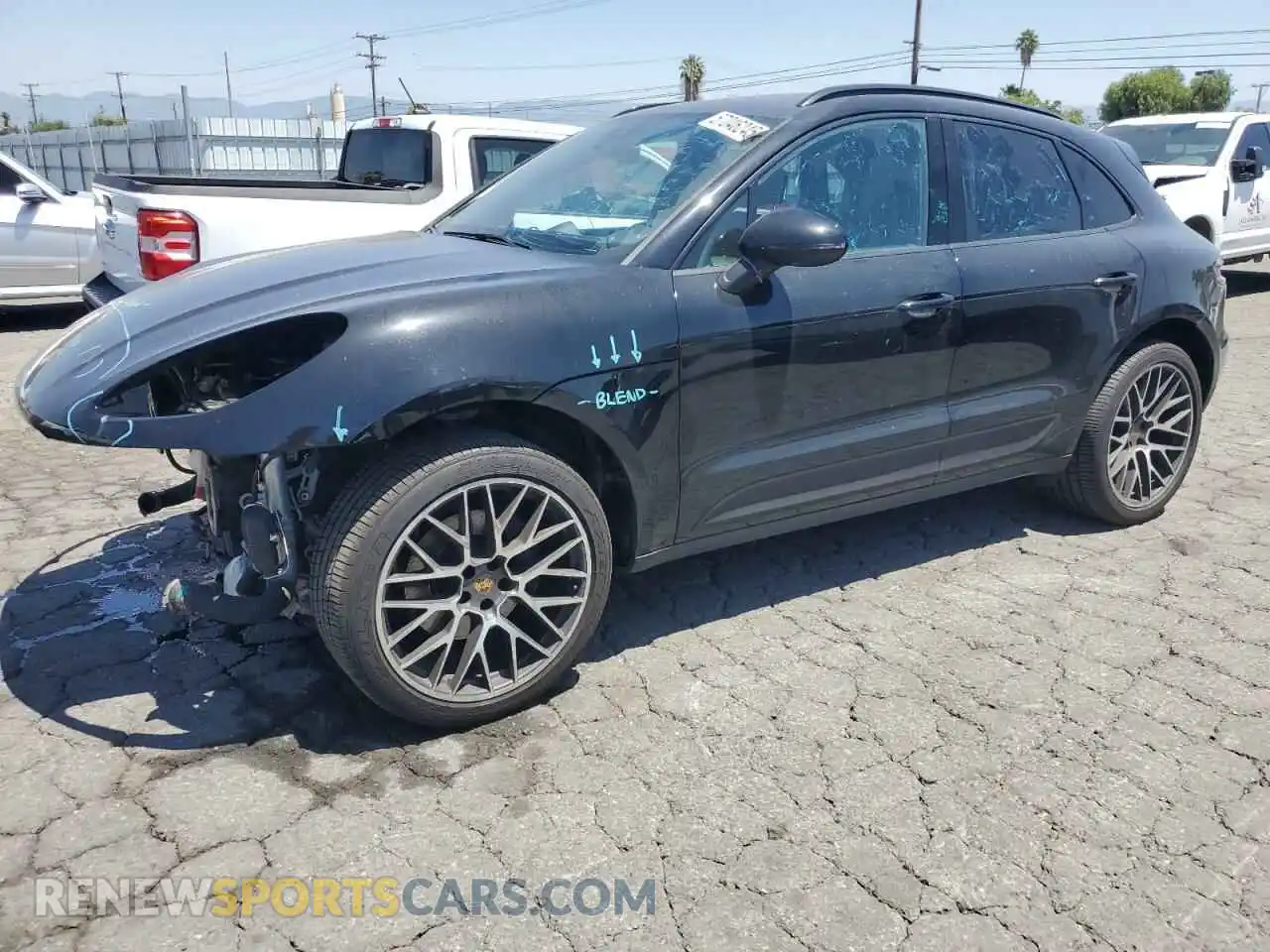 1 Photograph of a damaged car WP1AA2A55LLB08011 PORSCHE MACAN 2020