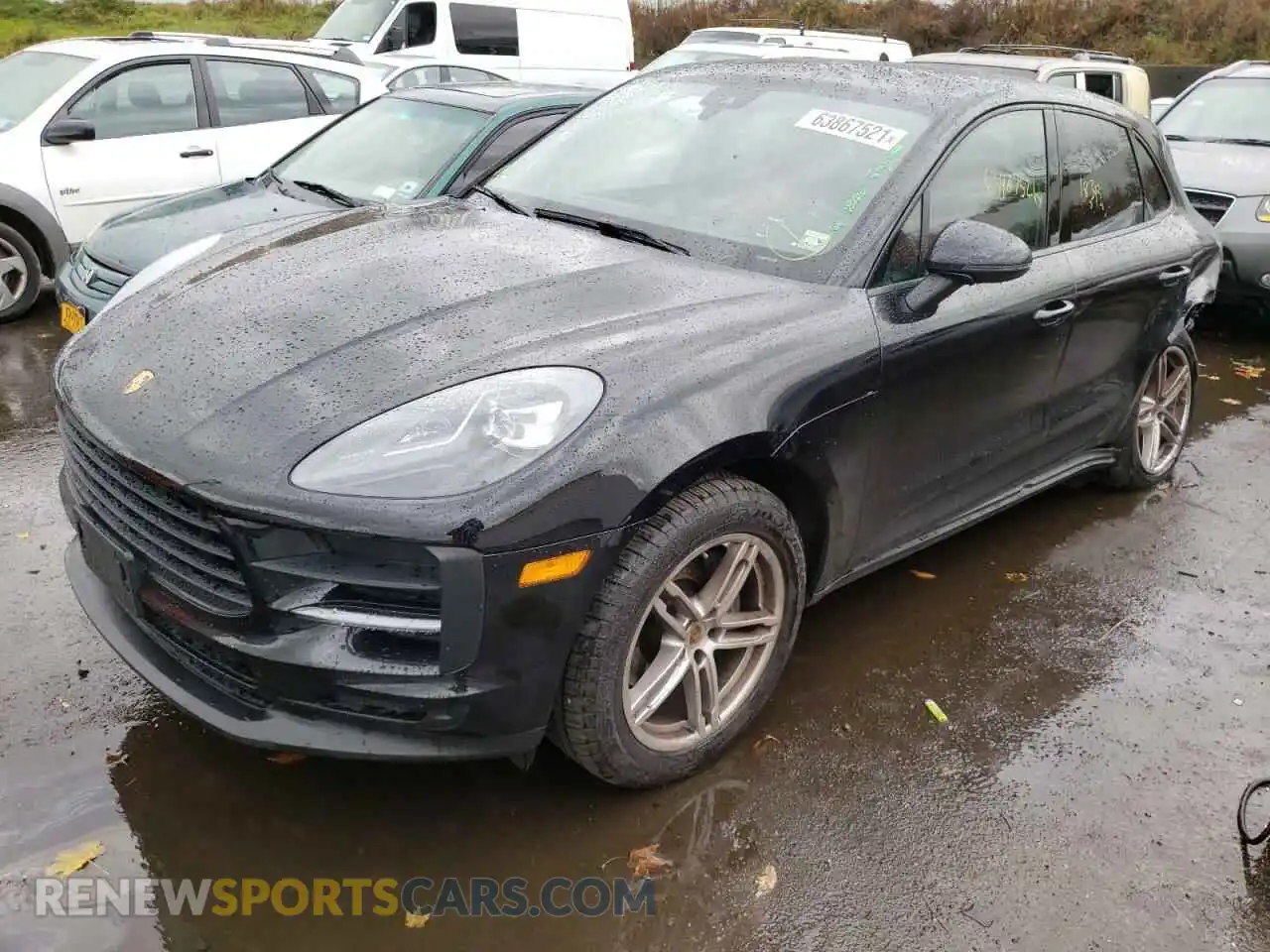 2 fotografías del automóvil dañado WP1AA2A55LLB10485 PORSCHE MACAN 2020