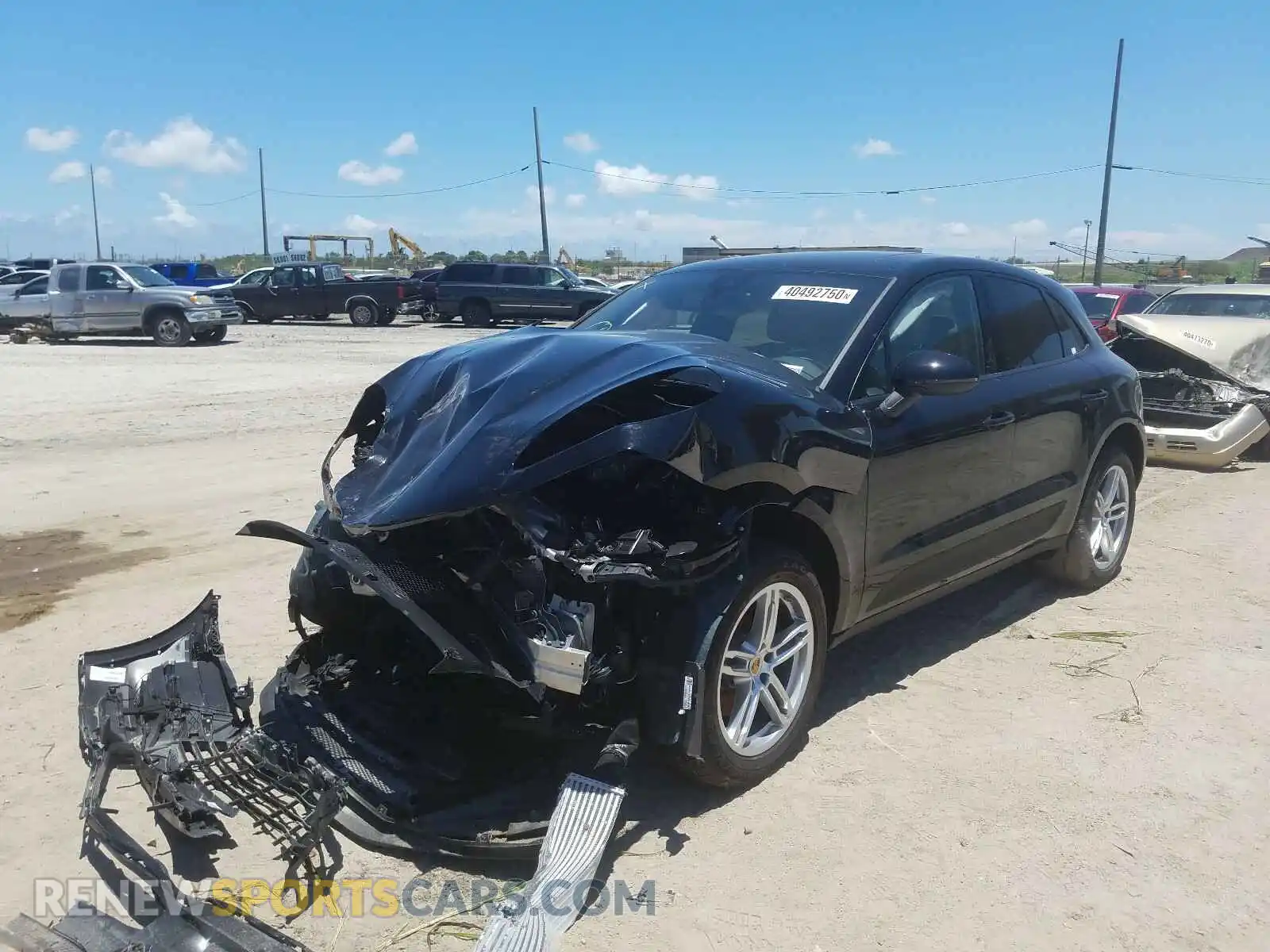 2 Photograph of a damaged car WP1AA2A56LLB05568 PORSCHE MACAN 2020