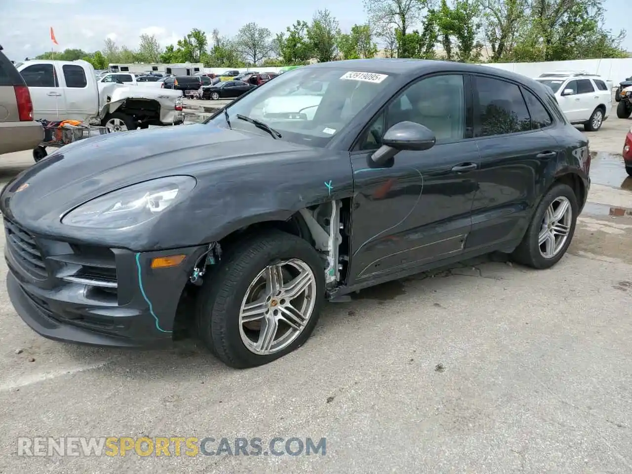 1 Photograph of a damaged car WP1AA2A56LLB11600 PORSCHE MACAN 2020