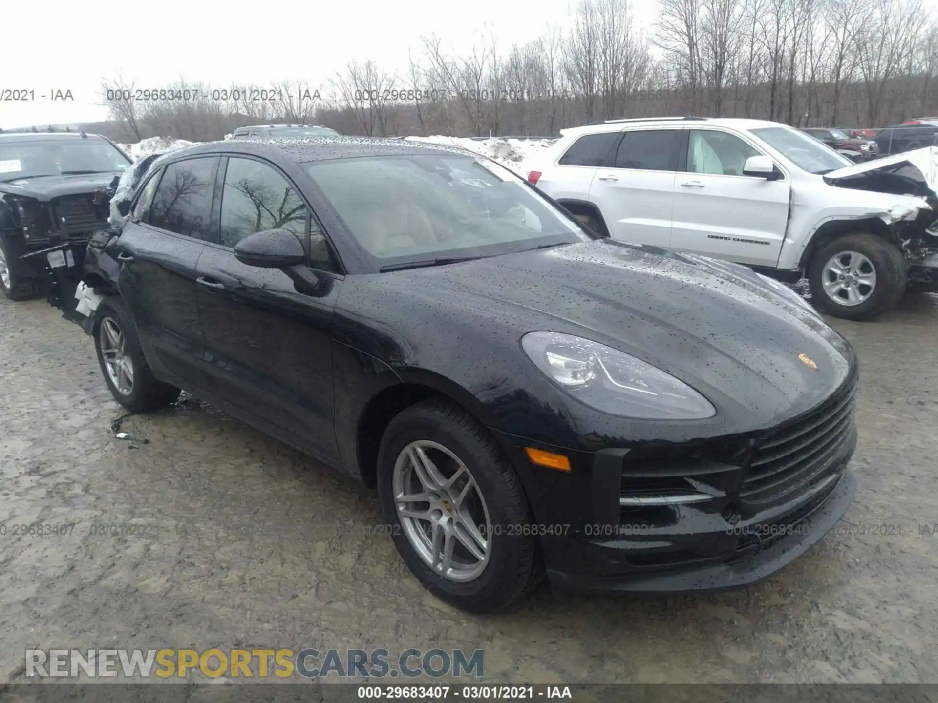 1 Photograph of a damaged car WP1AA2A57LLB12514 PORSCHE MACAN 2020