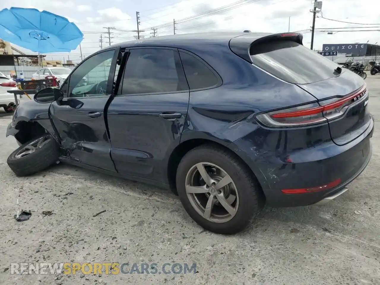 2 fotografías del automóvil dañado WP1AA2A57LLB13243 PORSCHE MACAN 2020