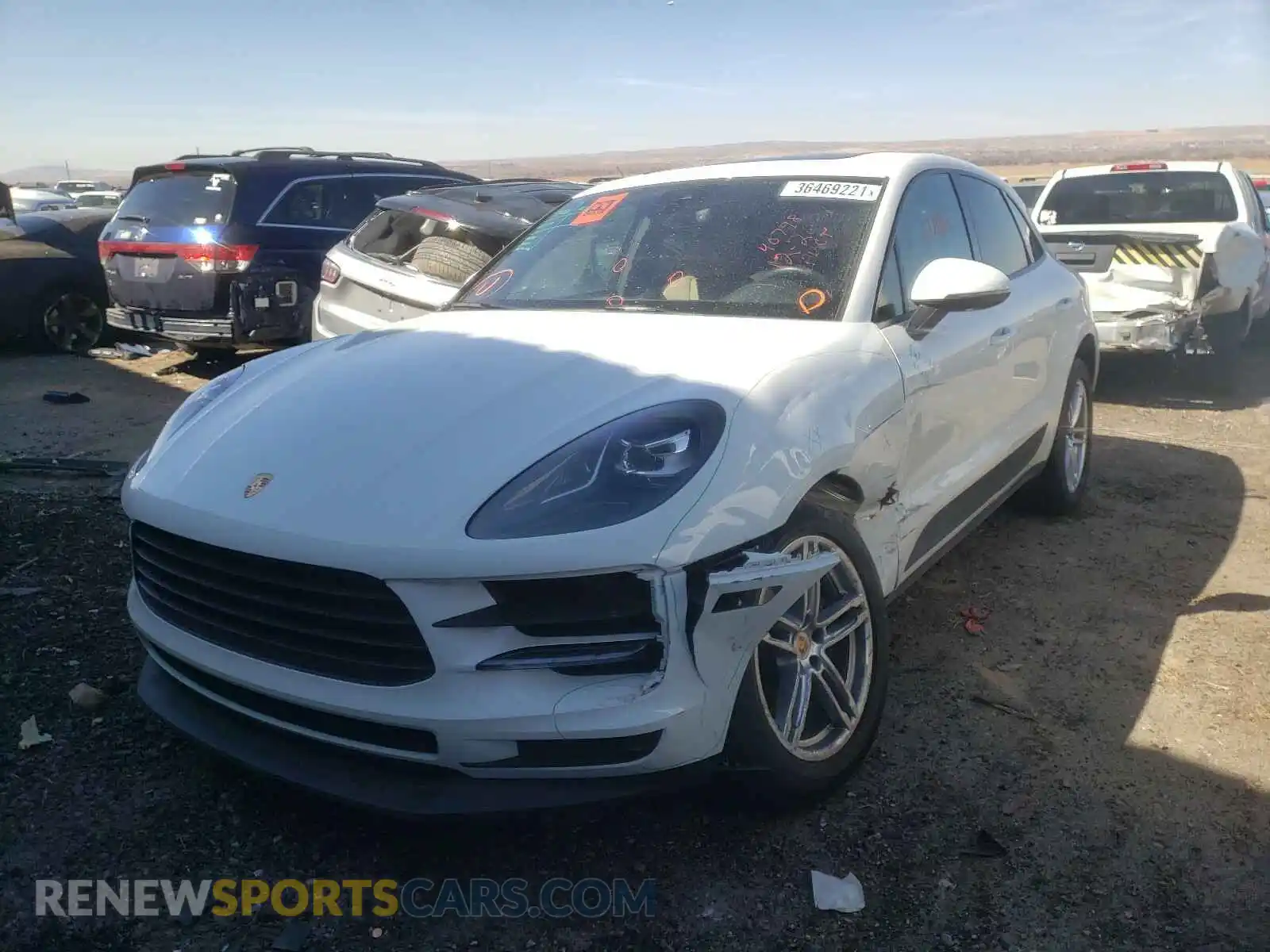 2 Photograph of a damaged car WP1AA2A59LLB01093 PORSCHE MACAN 2020