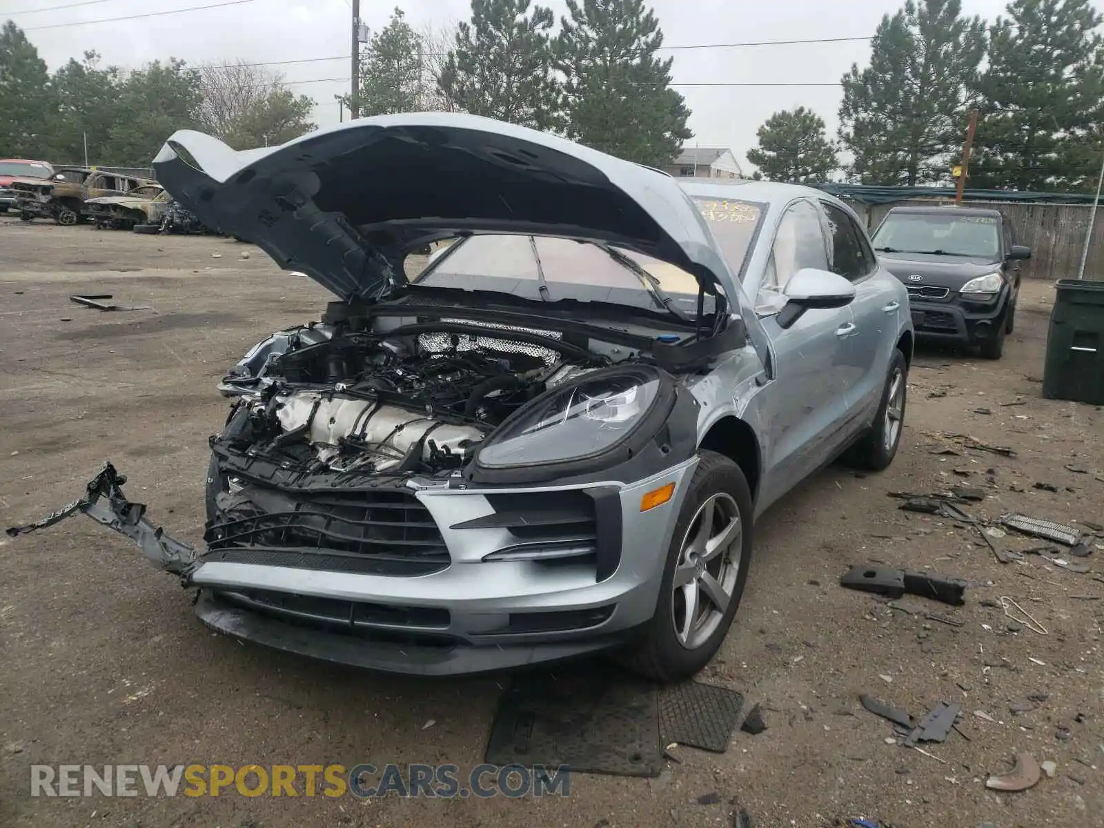 2 Photograph of a damaged car WP1AA2A59LLB04219 PORSCHE MACAN 2020