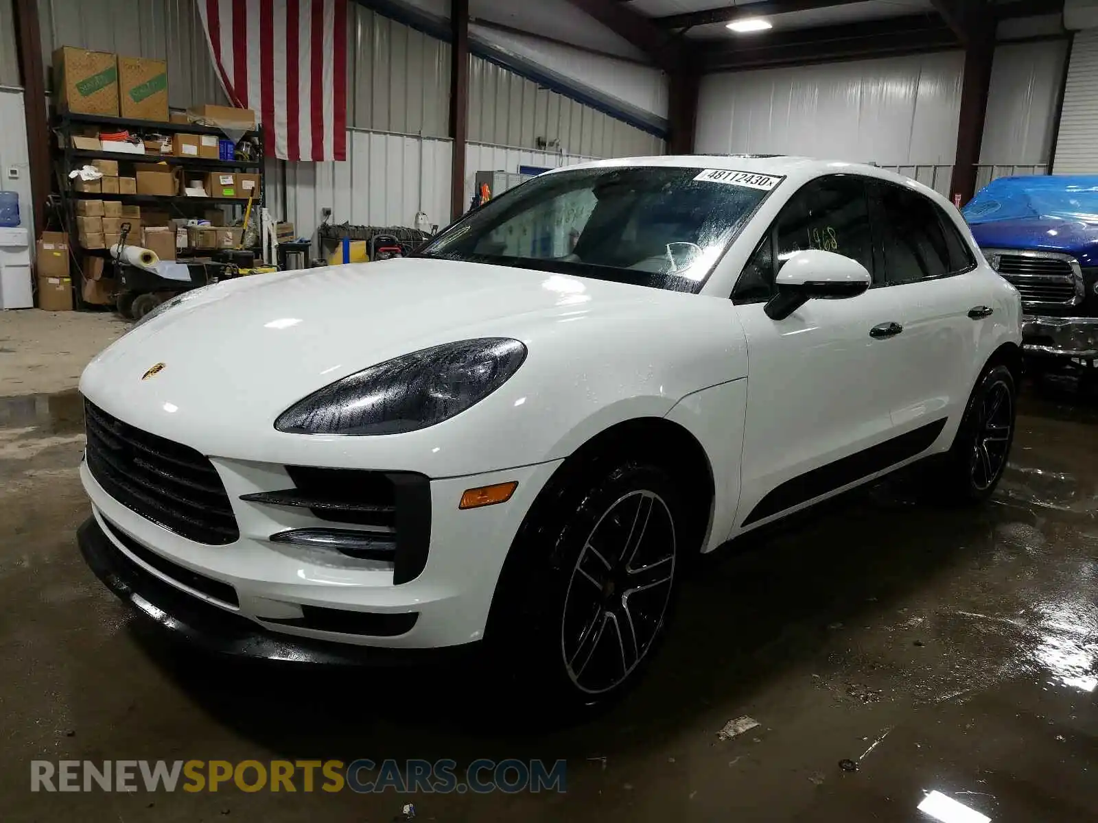 2 Photograph of a damaged car WP1AB2A51LLB34358 PORSCHE MACAN 2020