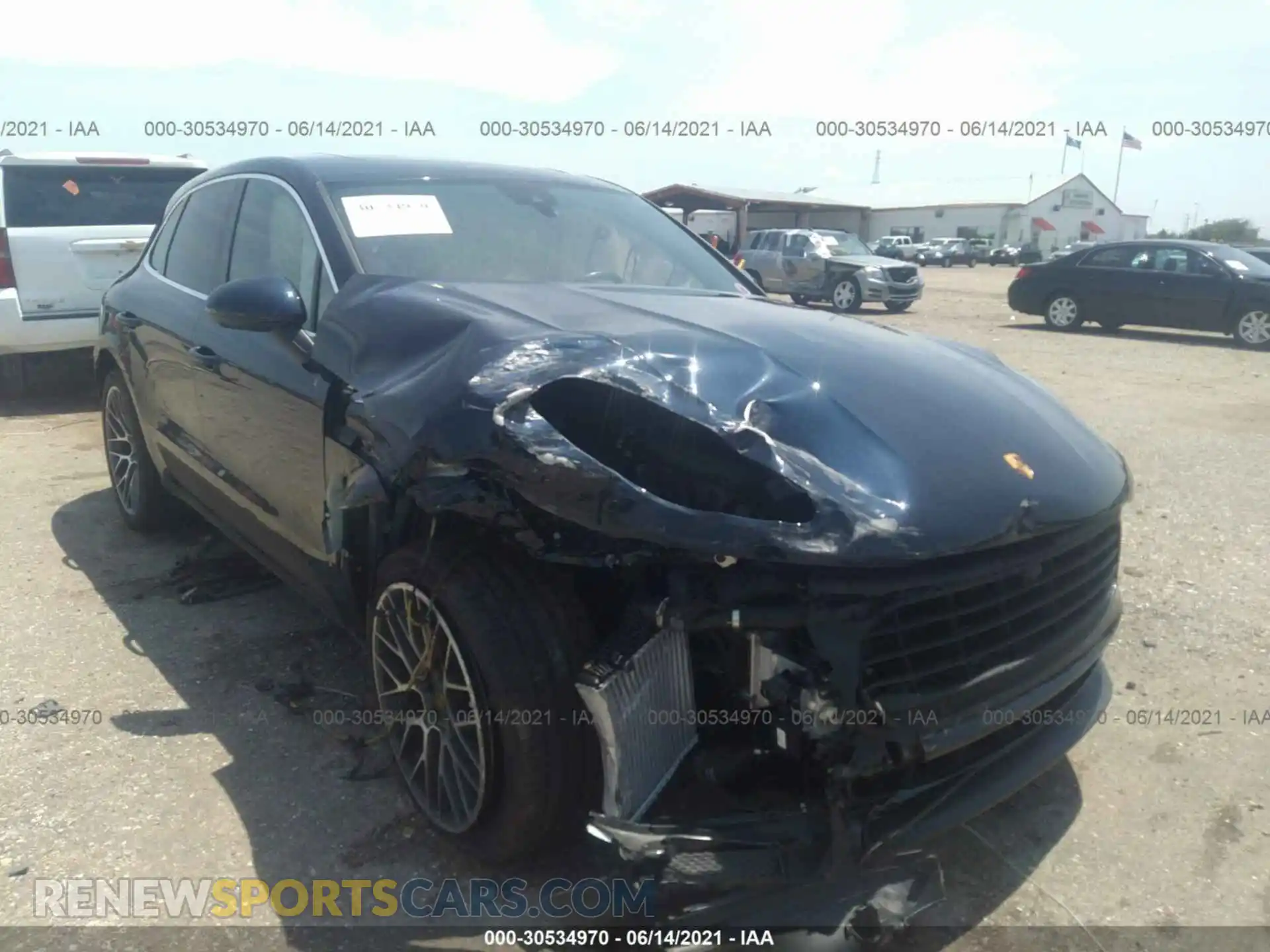 1 Photograph of a damaged car WP1AB2A55LLB37294 PORSCHE MACAN 2020
