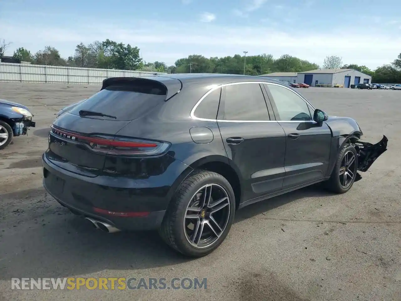 3 fotografías del automóvil dañado WP1AB2A59LLB37279 PORSCHE MACAN 2020