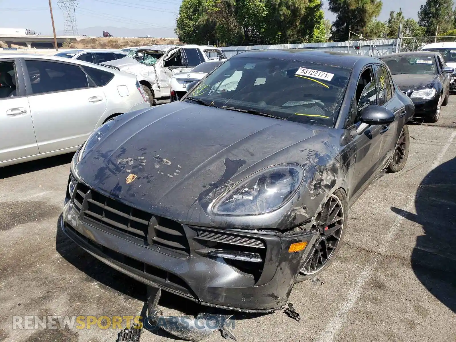 2 Photograph of a damaged car WP1AG2A53LLB55150 PORSCHE MACAN 2020