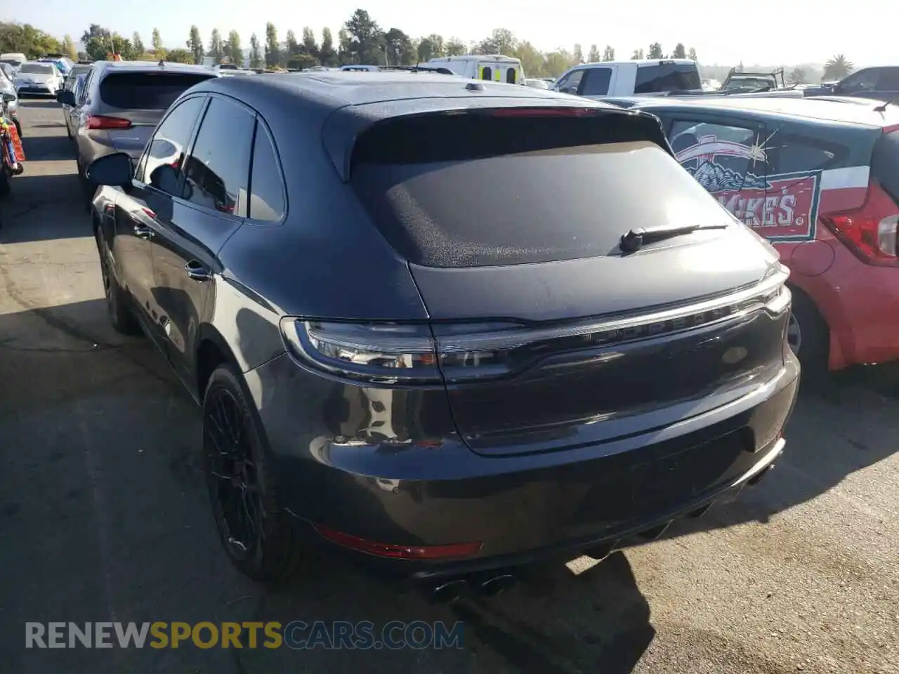 3 Photograph of a damaged car WP1AG2A59LLB55105 PORSCHE MACAN 2020