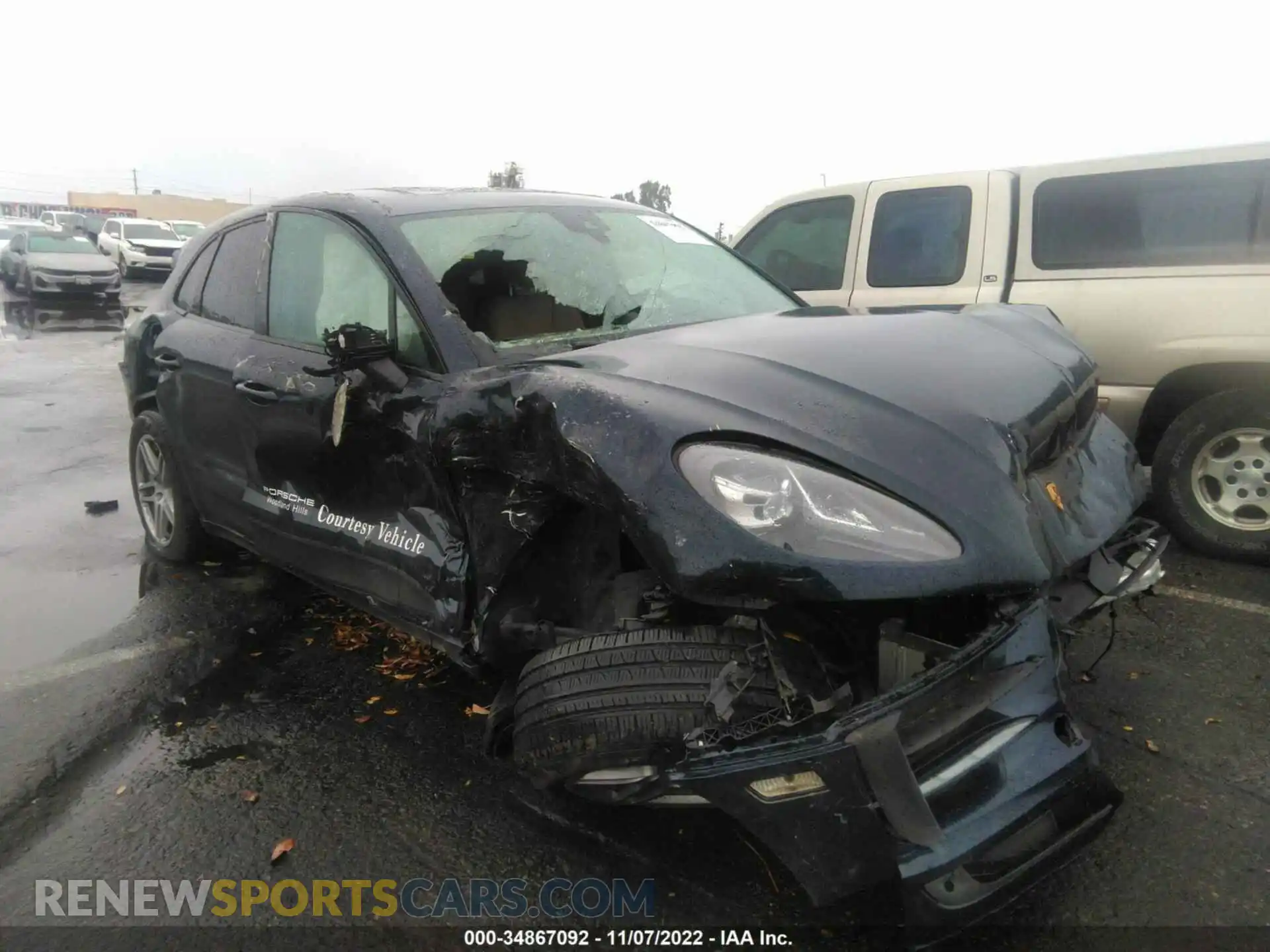 1 Photograph of a damaged car WP1AA2A50MLB06118 PORSCHE MACAN 2021