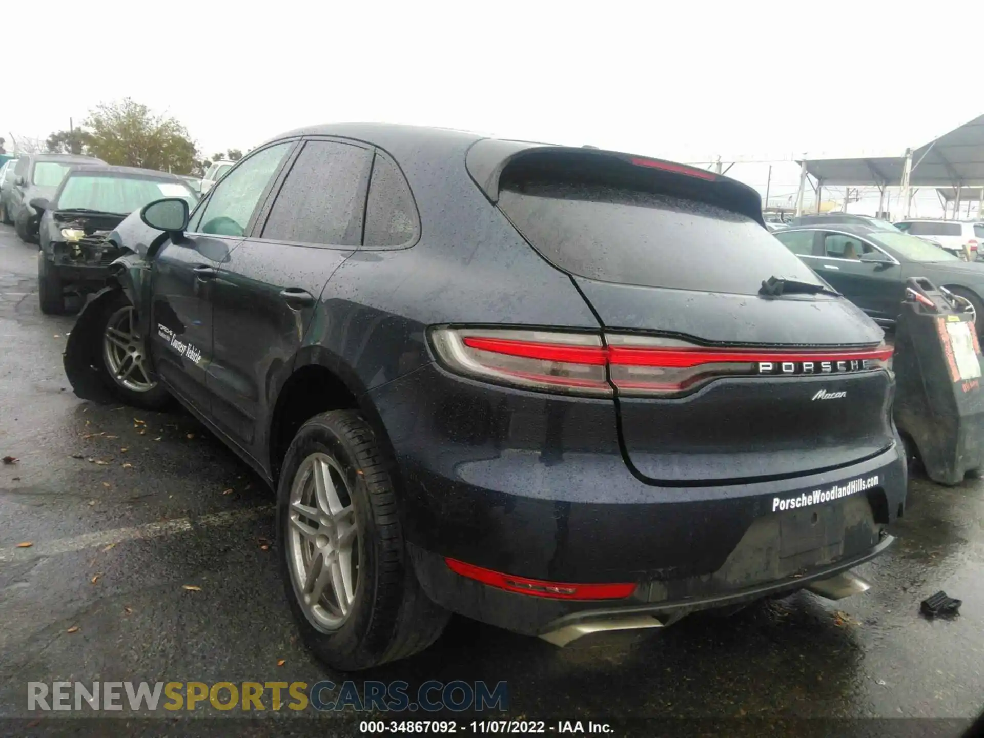 3 Photograph of a damaged car WP1AA2A50MLB06118 PORSCHE MACAN 2021