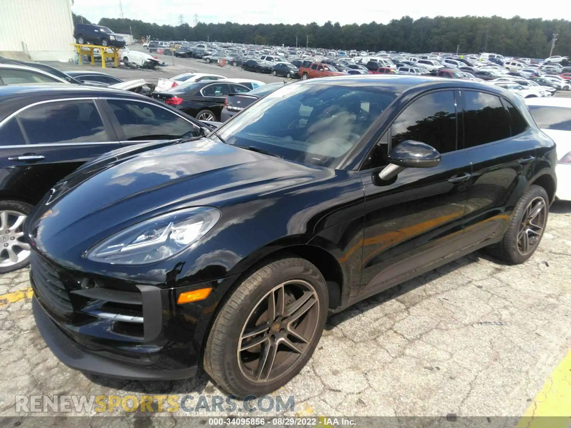 2 Photograph of a damaged car WP1AA2A50MLB09777 PORSCHE MACAN 2021