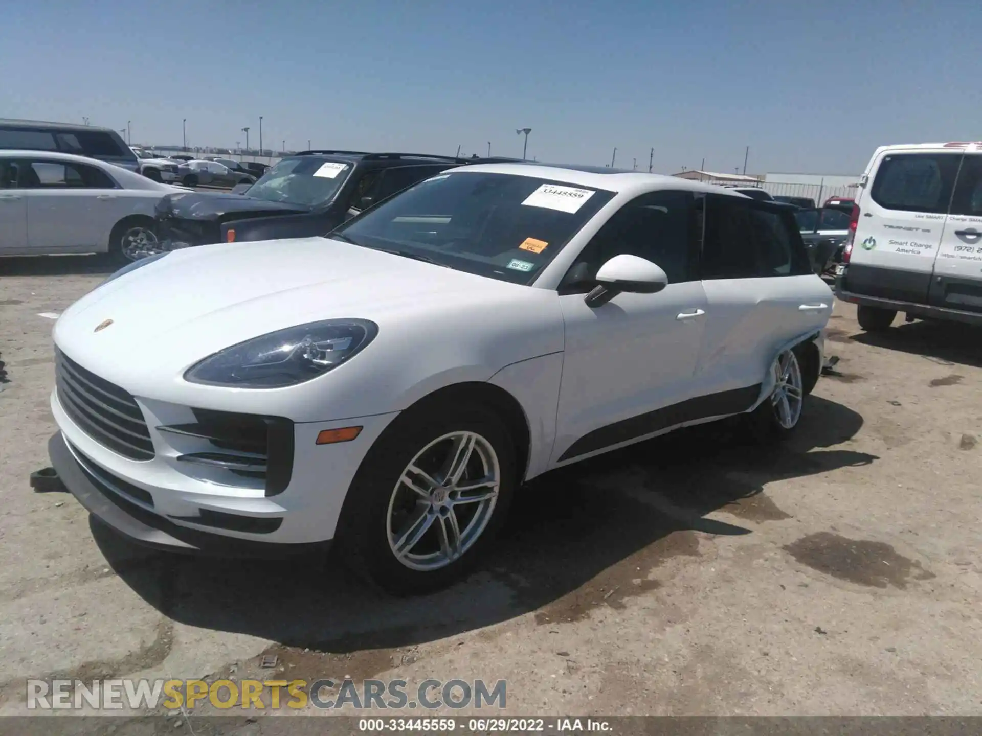 2 Photograph of a damaged car WP1AA2A50MLB11481 PORSCHE MACAN 2021
