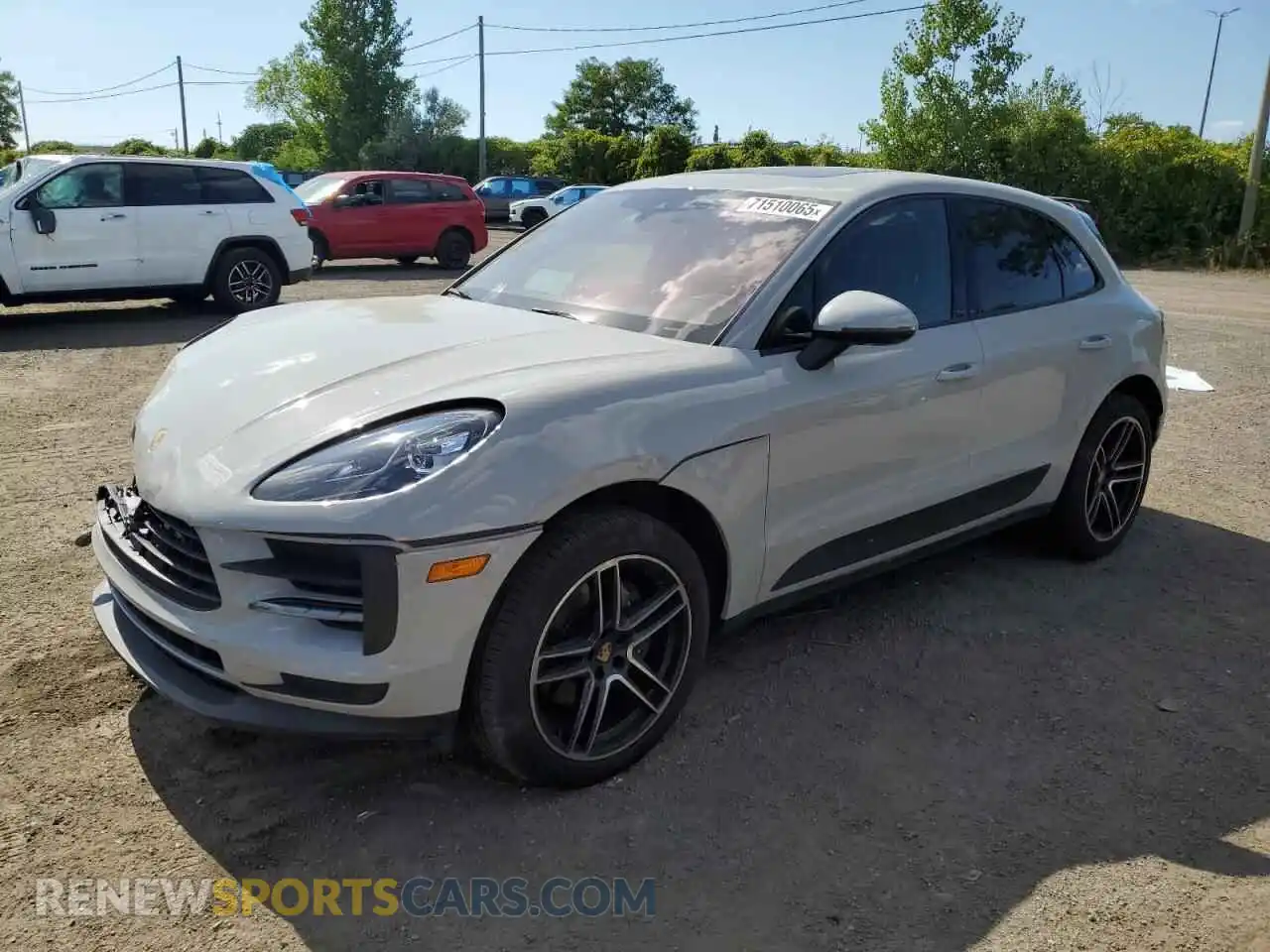 1 Photograph of a damaged car WP1AA2A51MLB14955 PORSCHE MACAN 2021