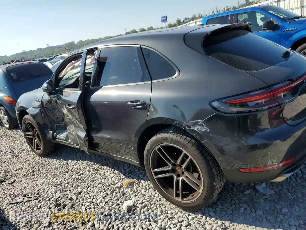 2 Photograph of a damaged car WP1AA2A54MLB09247 PORSCHE MACAN 2021