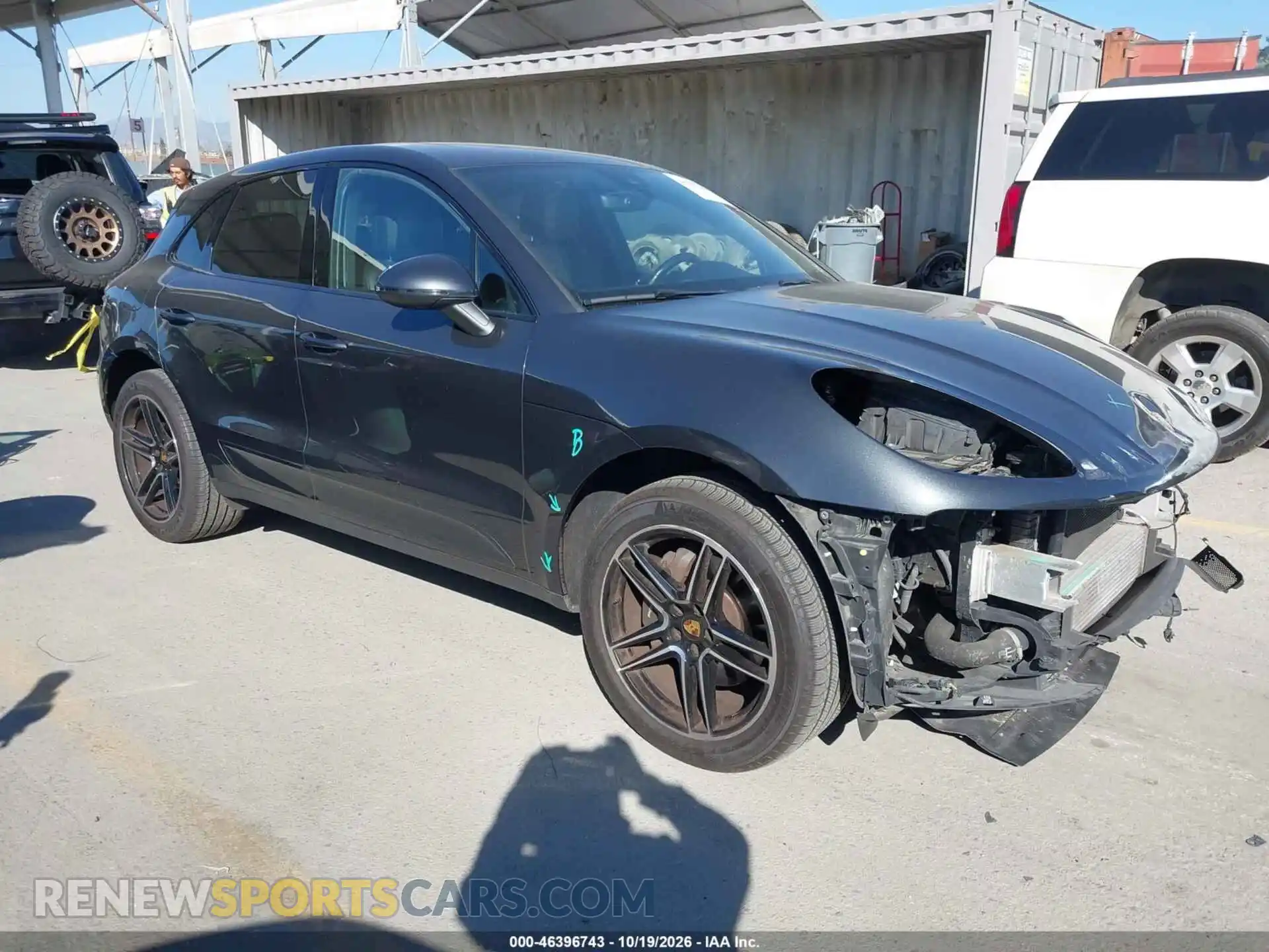 1 Photograph of a damaged car WP1AA2A54MLB12505 PORSCHE MACAN 2021