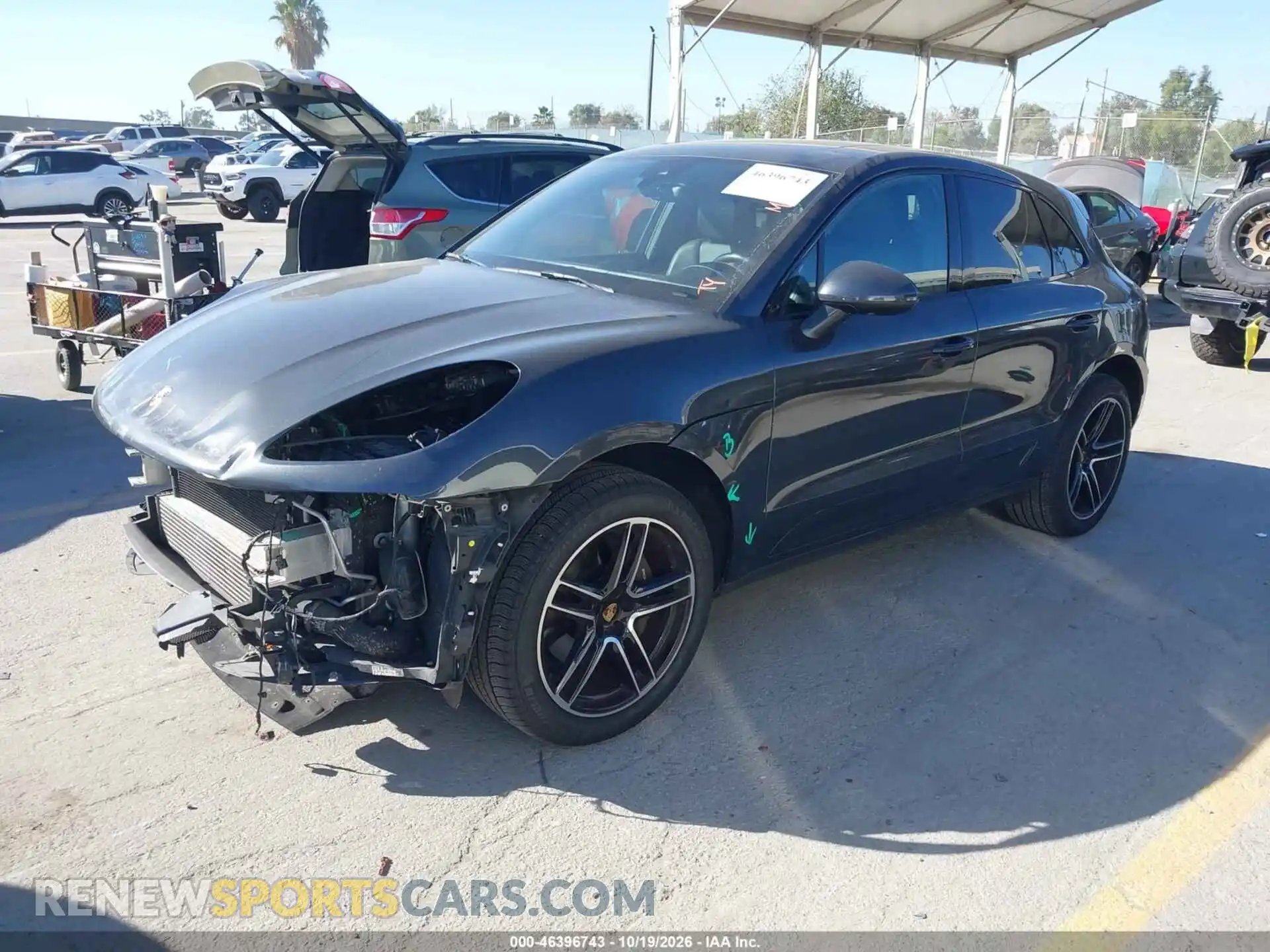 2 Photograph of a damaged car WP1AA2A54MLB12505 PORSCHE MACAN 2021