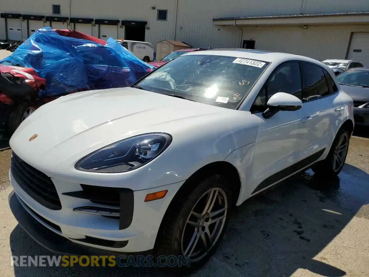 2 Photograph of a damaged car WP1AA2A54MLB15856 PORSCHE MACAN 2021