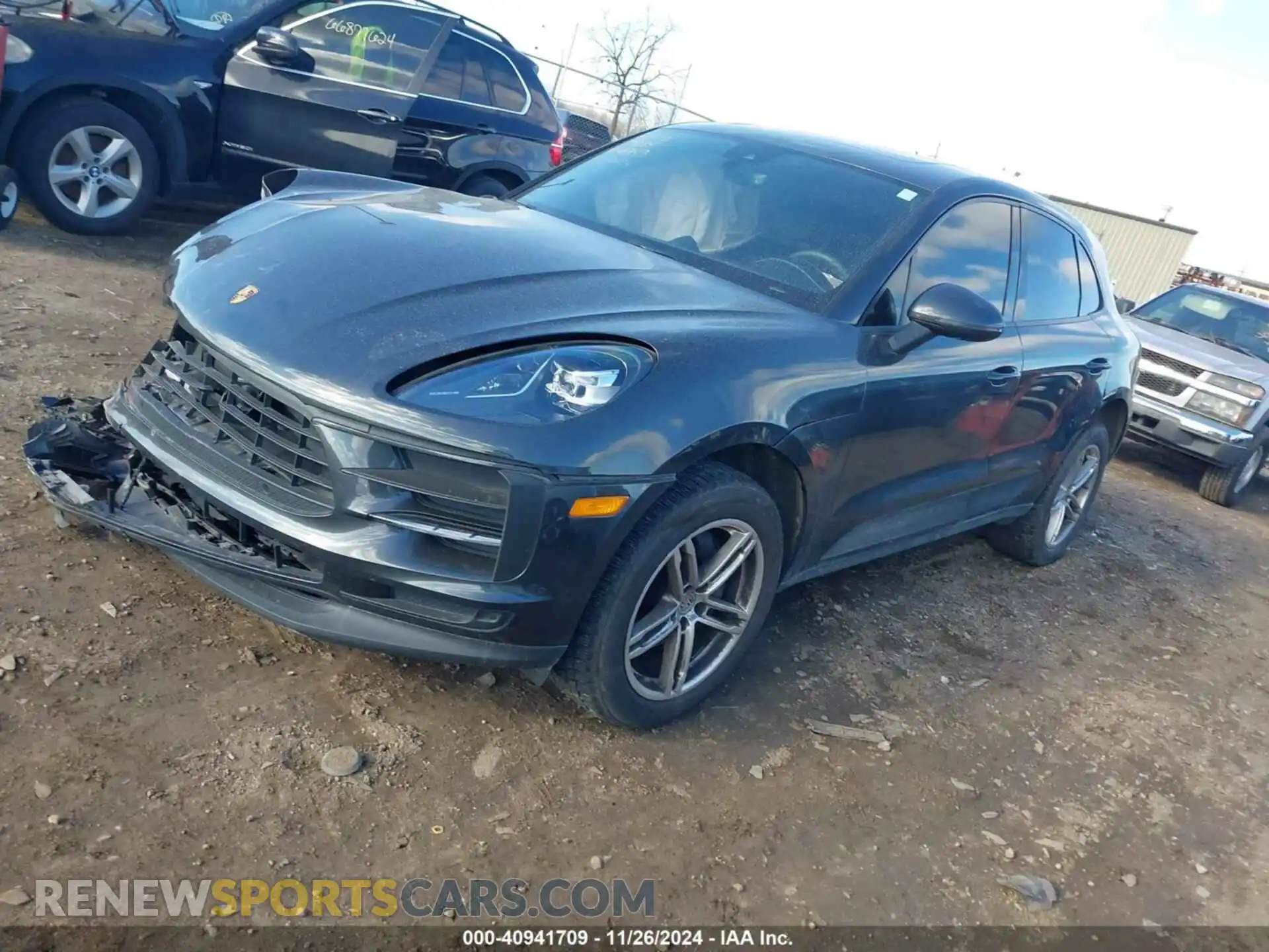 2 Photograph of a damaged car WP1AA2A55MLB10343 PORSCHE MACAN 2021
