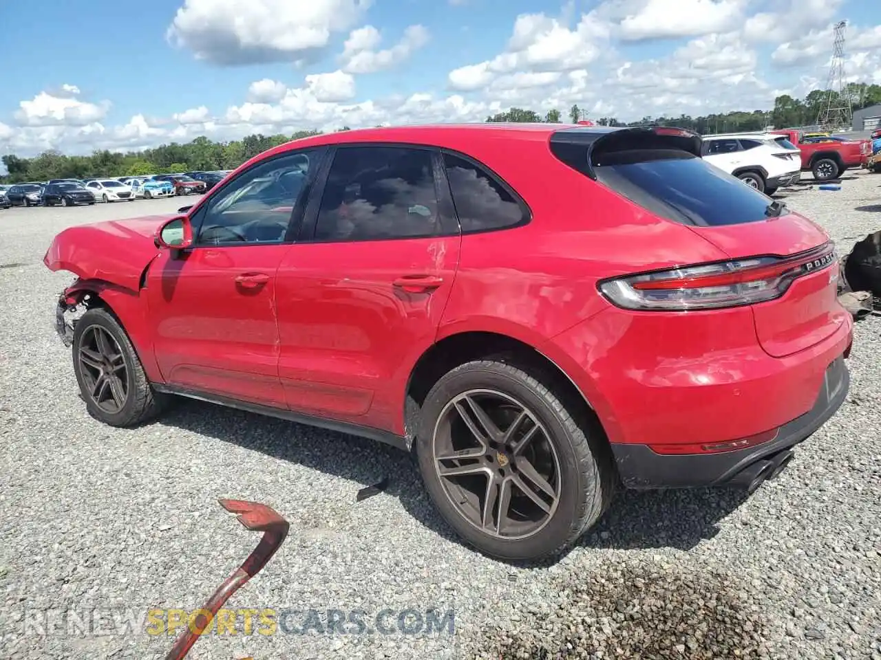 2 Photograph of a damaged car WP1AA2A55MLB11833 PORSCHE MACAN 2021