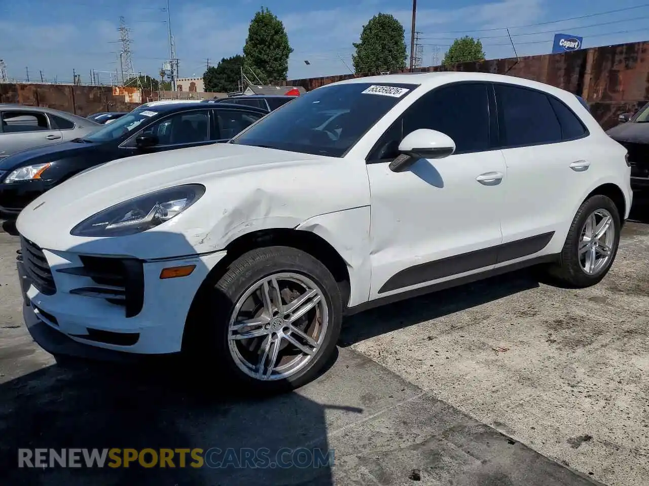 1 Photograph of a damaged car WP1AA2A56MLB03773 PORSCHE MACAN 2021