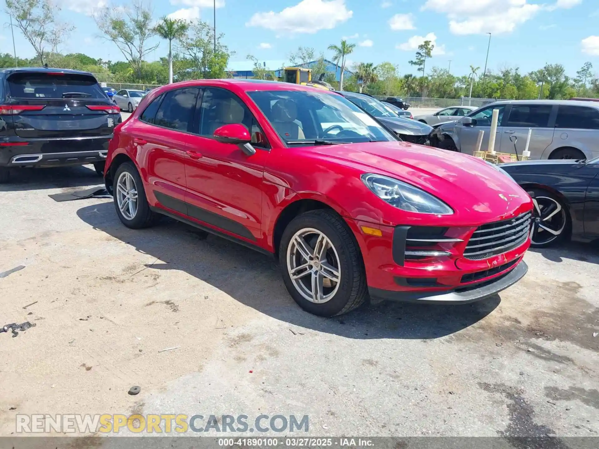 1 Photograph of a damaged car WP1AA2A56MLB08505 PORSCHE MACAN 2021