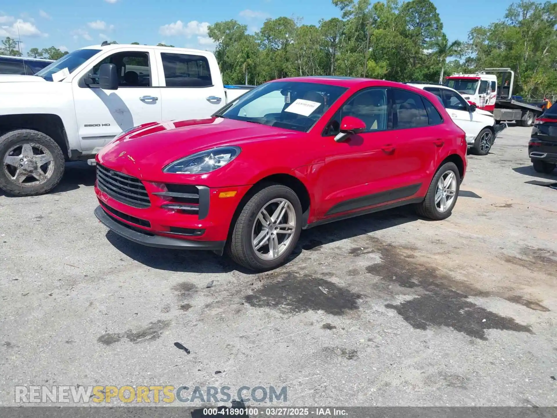2 Photograph of a damaged car WP1AA2A56MLB08505 PORSCHE MACAN 2021