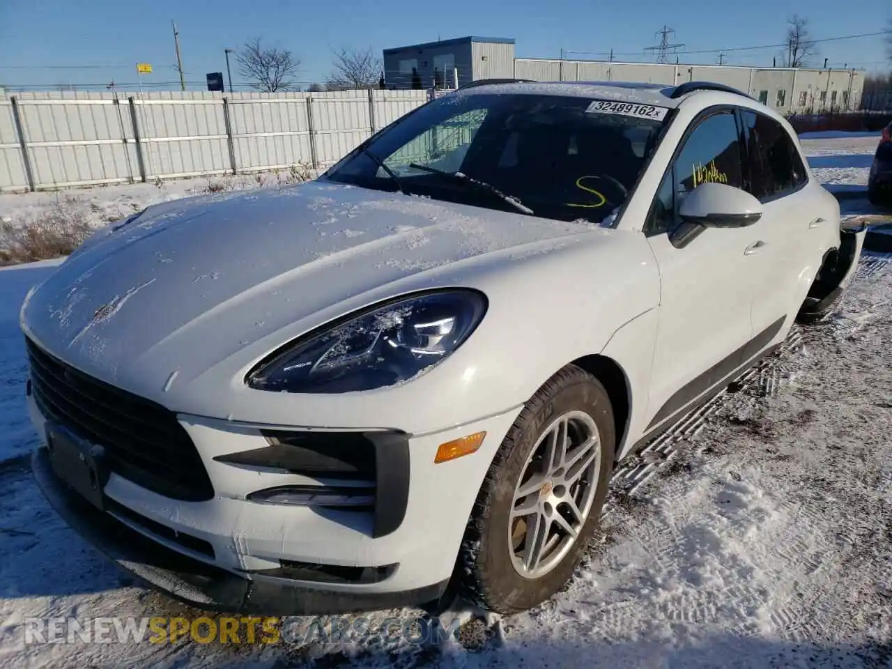 2 fotografías del automóvil dañado WP1AA2A58MLB02950 PORSCHE MACAN 2021