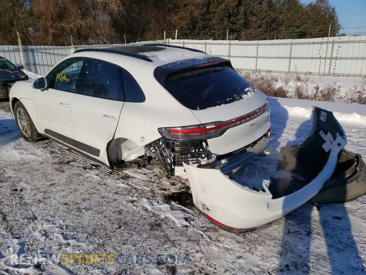 3 fotografías del automóvil dañado WP1AA2A58MLB02950 PORSCHE MACAN 2021