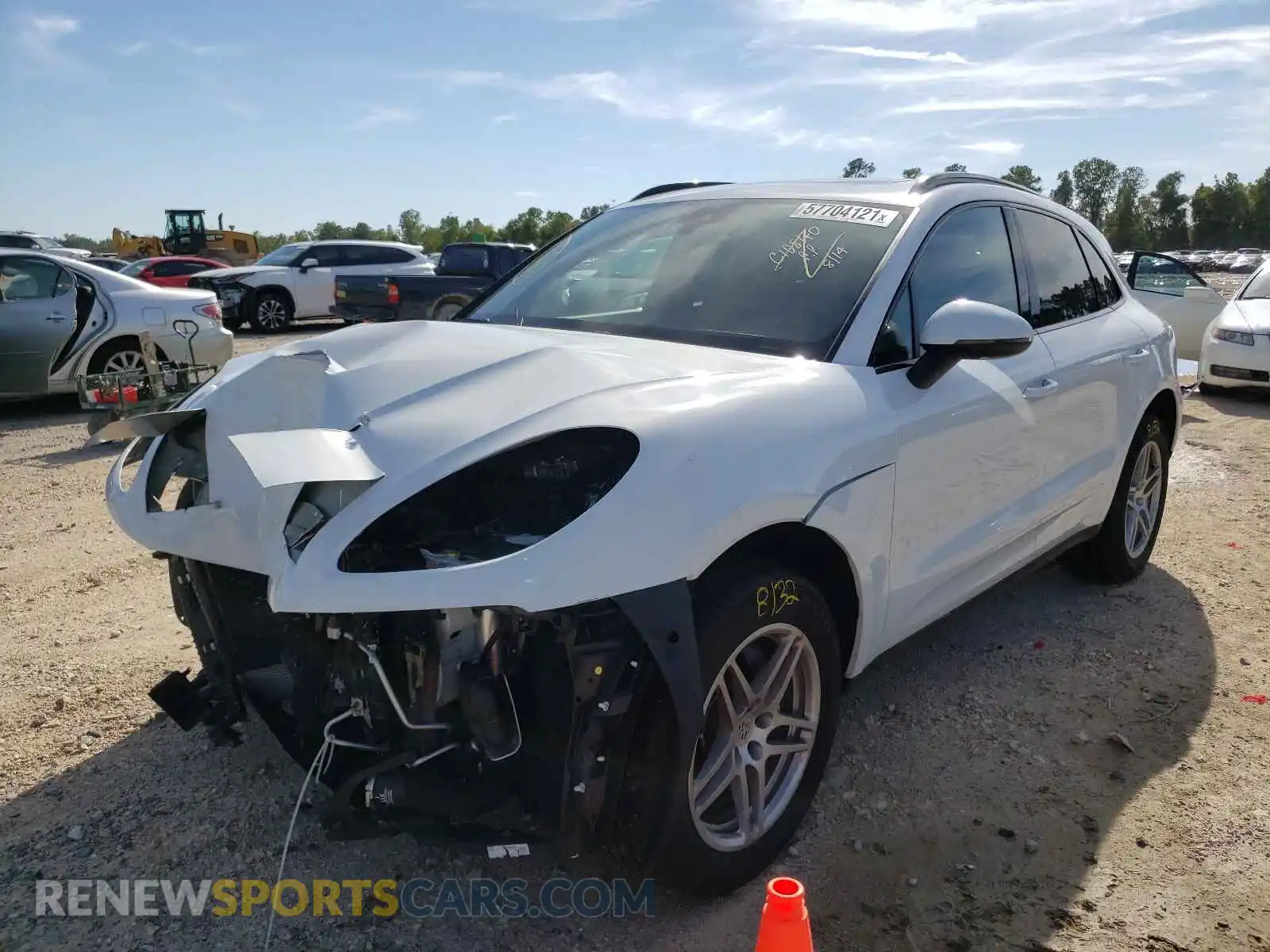 2 Photograph of a damaged car WP1AA2A59MLB03962 PORSCHE MACAN 2021