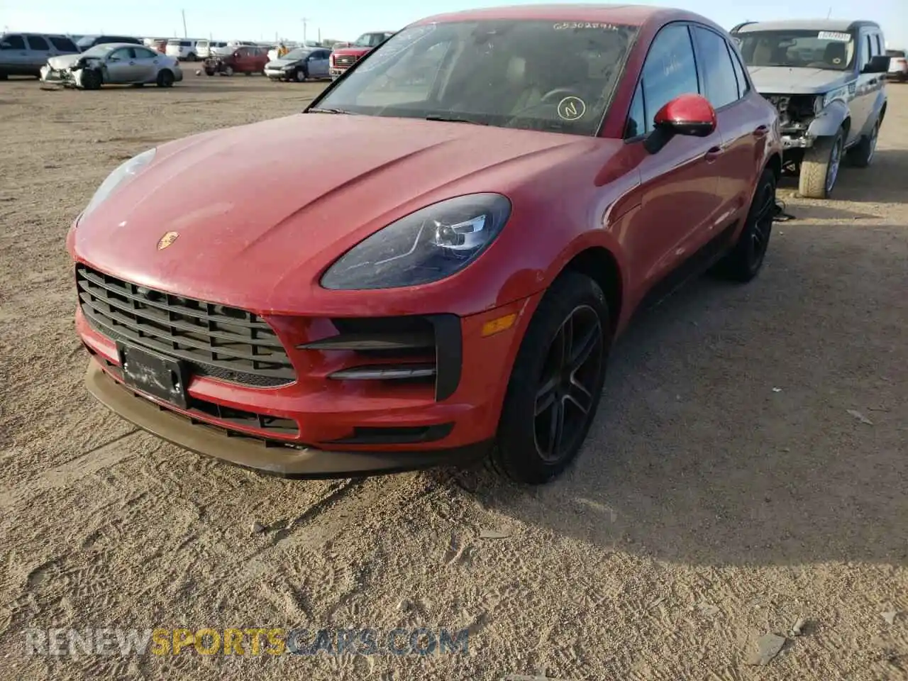 2 Photograph of a damaged car WP1AA2A59MLB05811 PORSCHE MACAN 2021