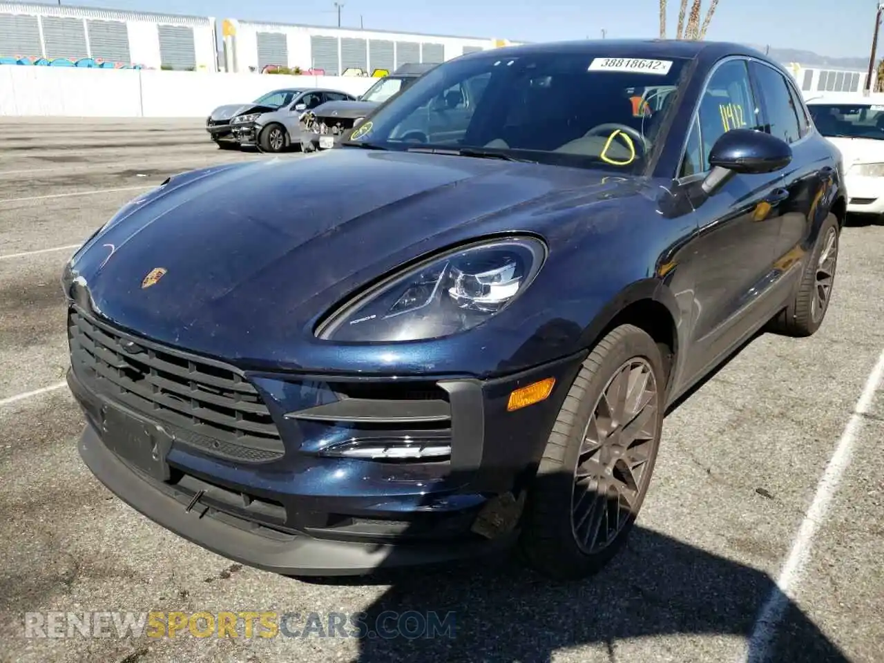 2 Photograph of a damaged car WP1AB2A50MLB31369 PORSCHE MACAN 2021