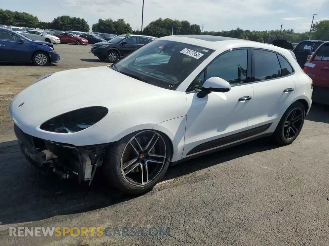 1 Фотография поврежденного автомобиля WP1AB2A50MLB31372 PORSCHE MACAN 2021