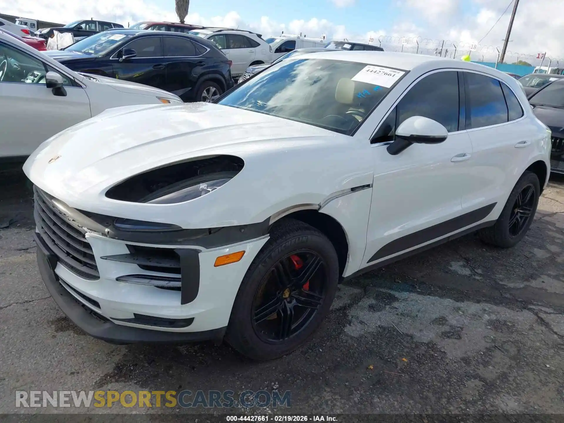 2 Photograph of a damaged car WP1AB2A50MLB31565 PORSCHE MACAN 2021