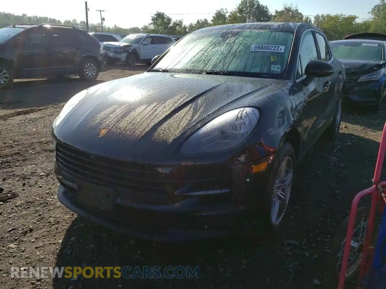 2 Photograph of a damaged car WP1AB2A50MLB33266 PORSCHE MACAN 2021