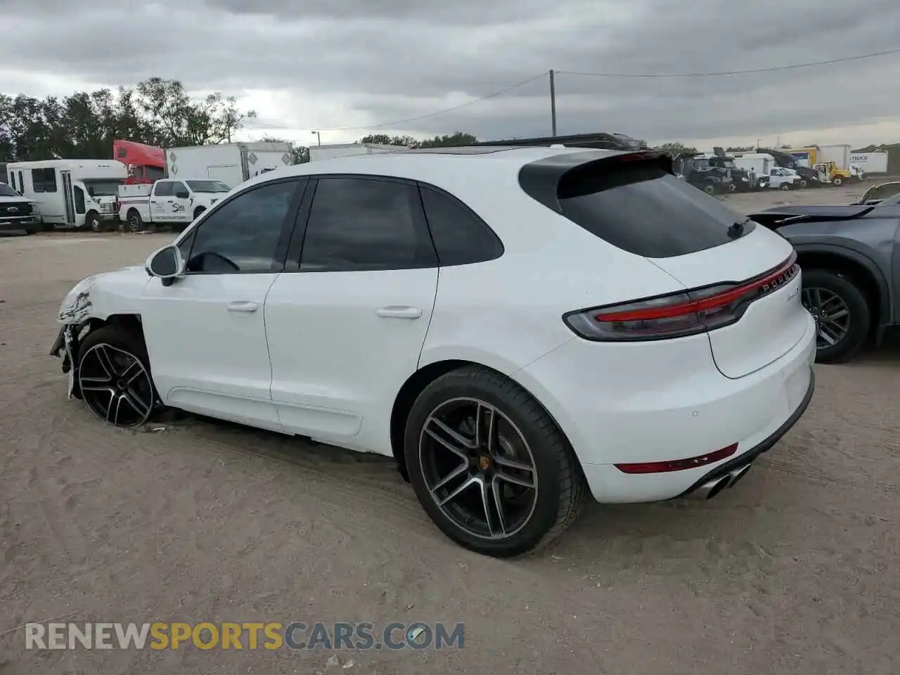 2 Photograph of a damaged car WP1AB2A50MLB37821 PORSCHE MACAN 2021